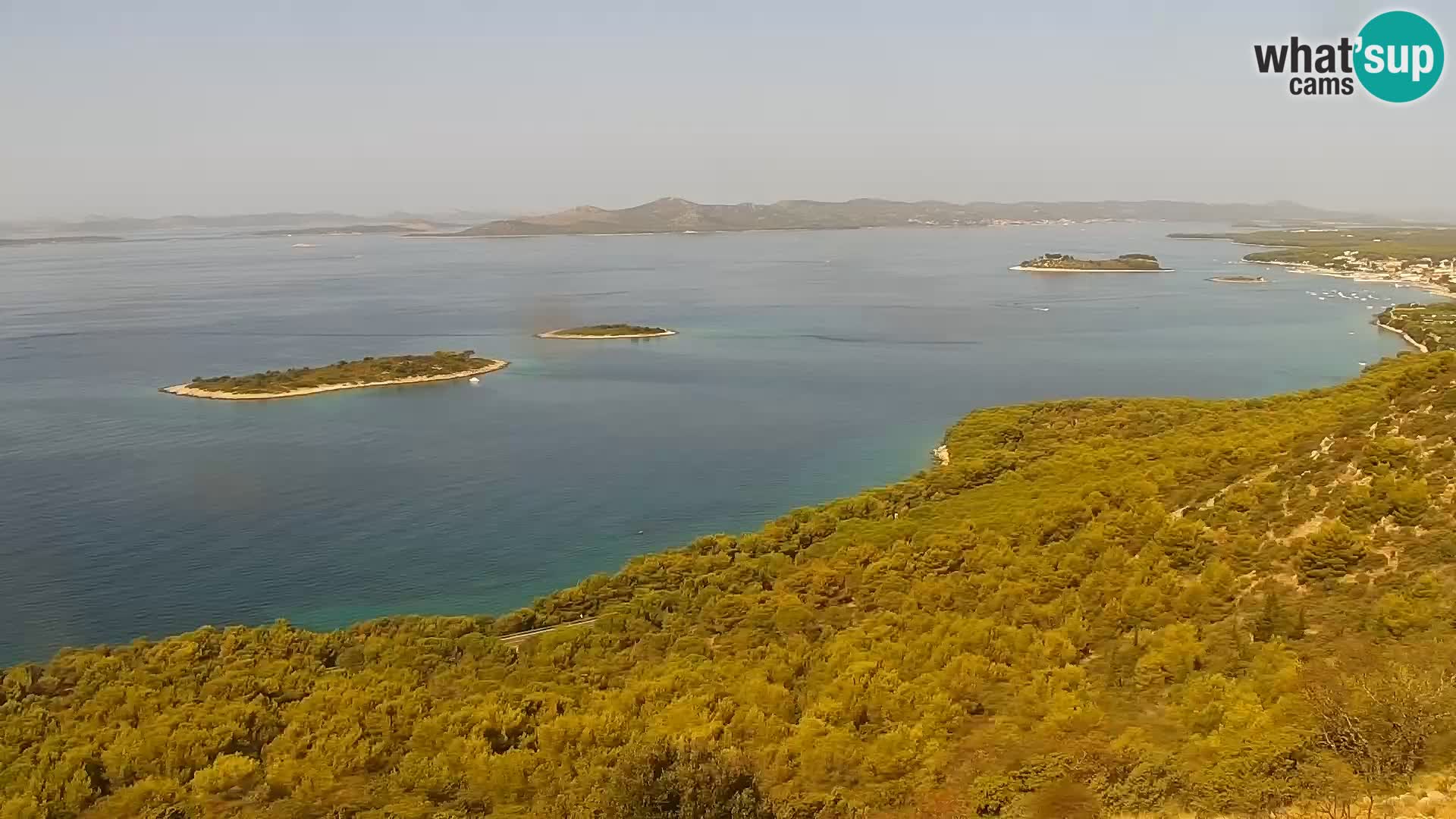 Spletna kamera Pakoštane – Drage – Kornati – Vransko Jezero