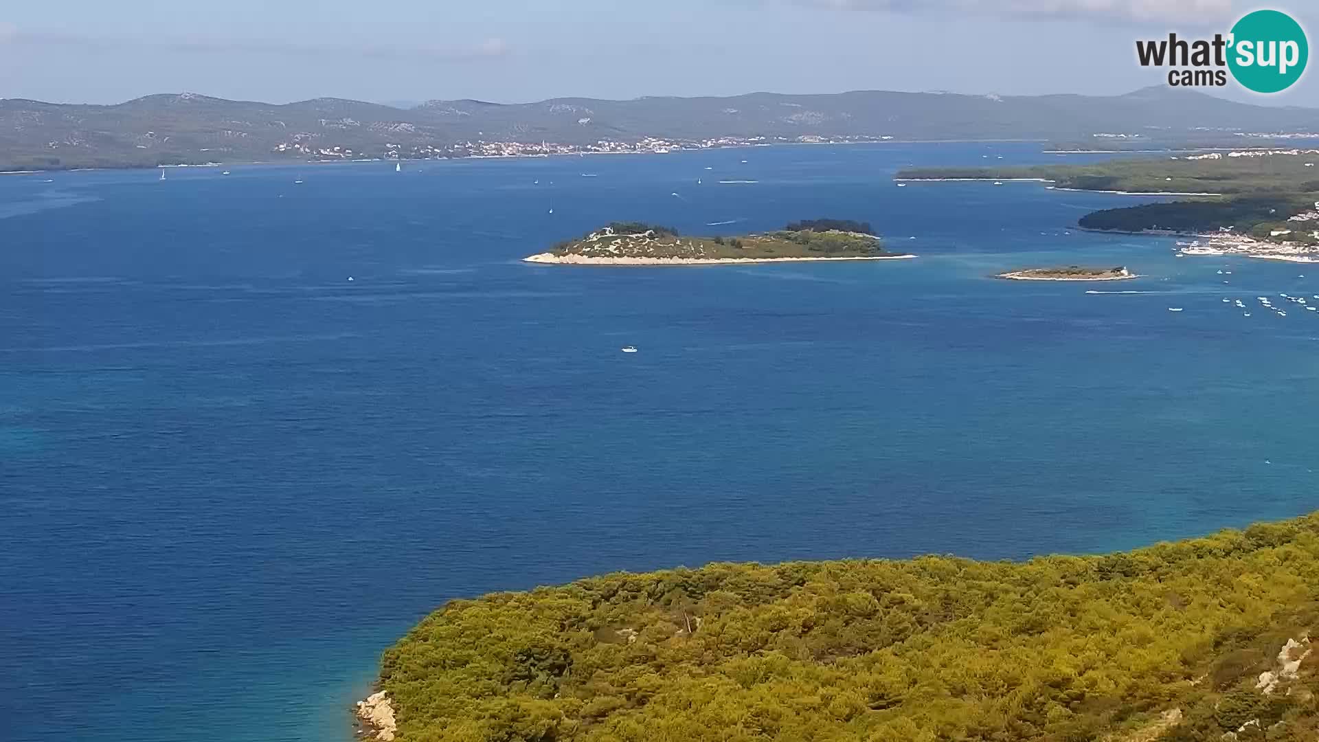 Spletna kamera Pakoštane – Drage – Kornati – Vransko Jezero