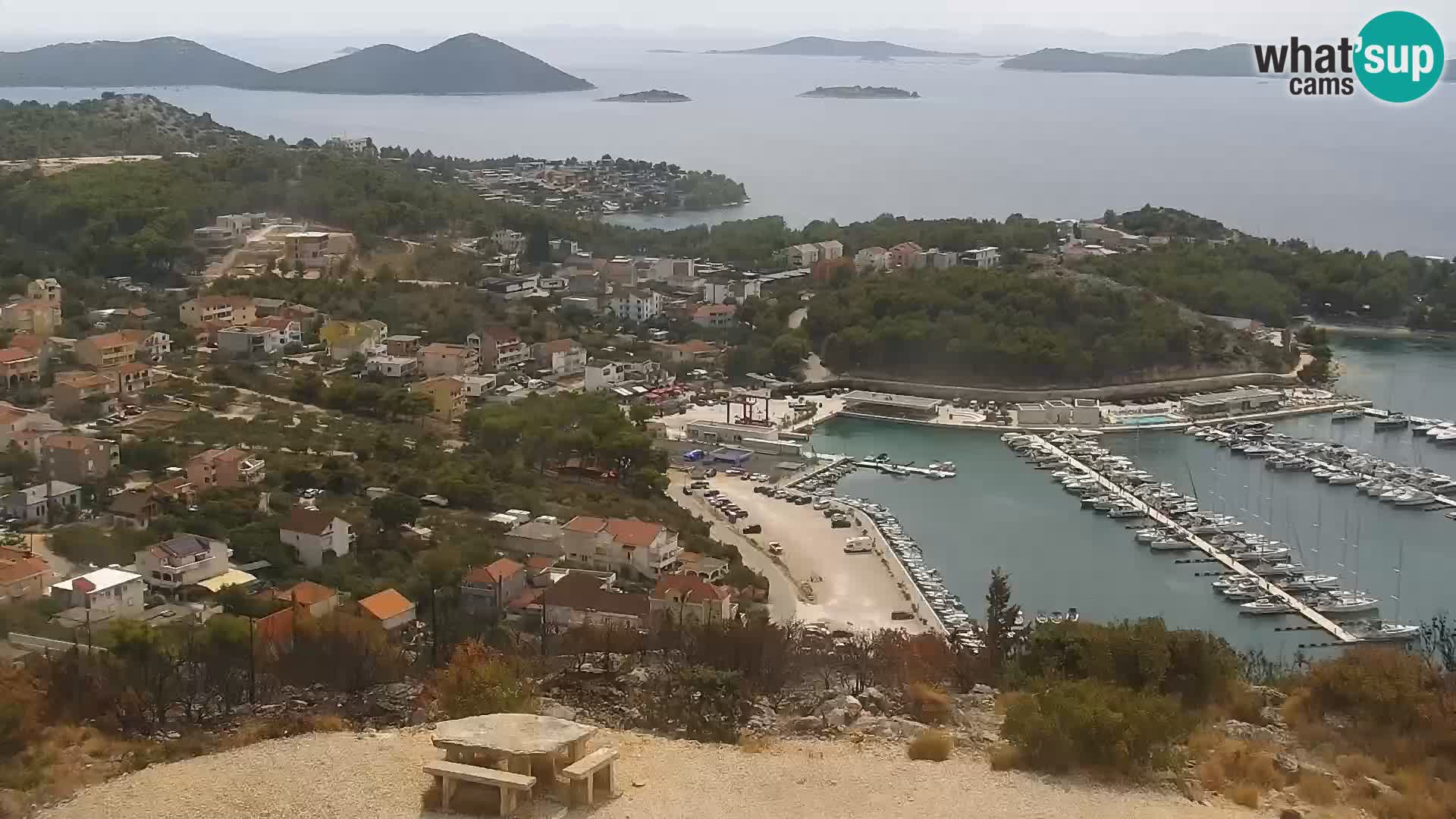 Spletna kamera Pakoštane – Drage – Kornati – Vransko Jezero