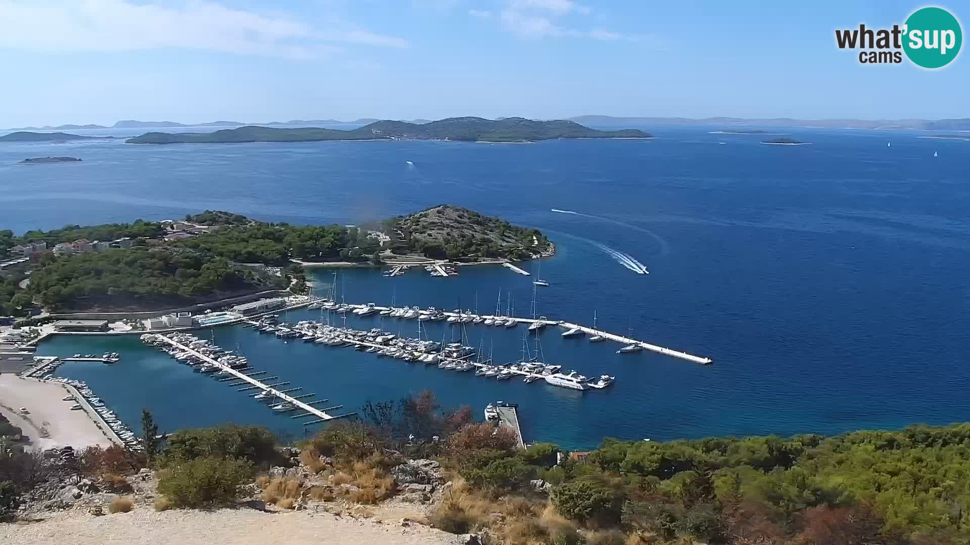 Spletna kamera Pakoštane – Drage – Kornati – Vransko Jezero