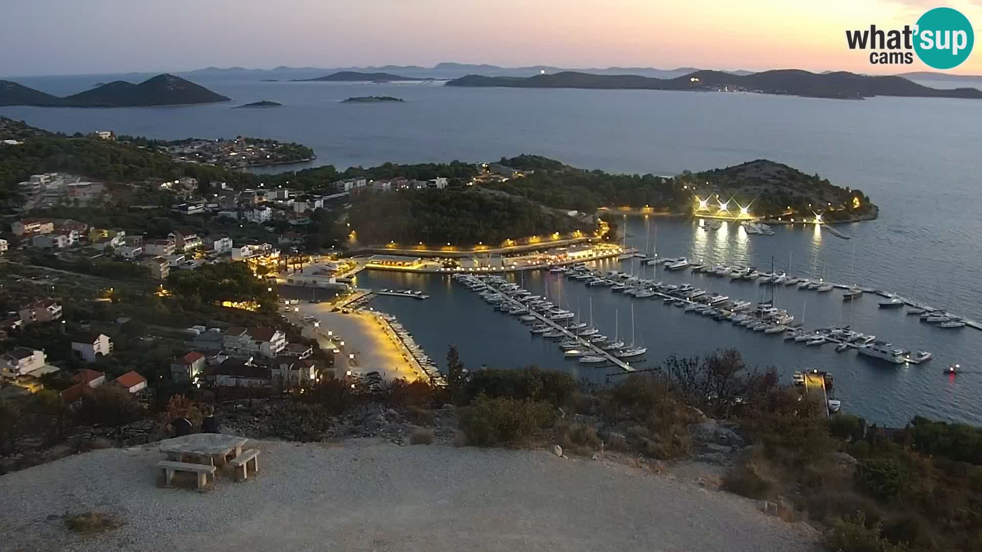 Spletna kamera Pakoštane – Drage – Kornati – Vransko Jezero