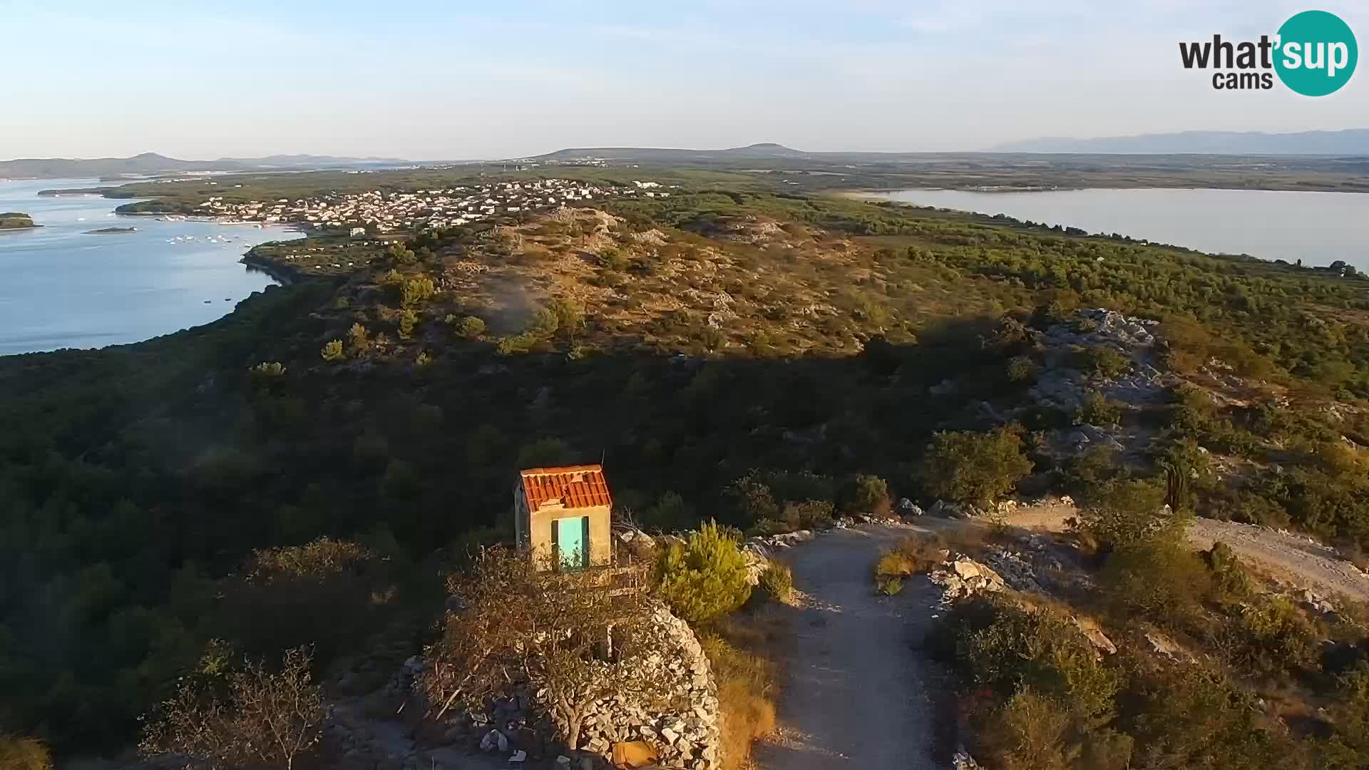 Spletna kamera Pakoštane – Drage – Kornati – Vransko Jezero