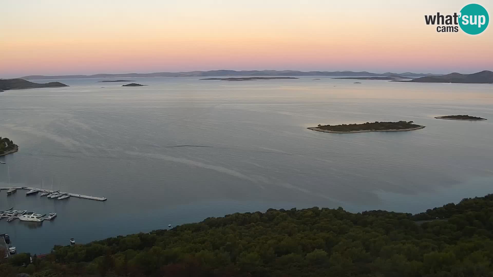 Spletna kamera Pakoštane – Drage – Kornati – Vransko Jezero