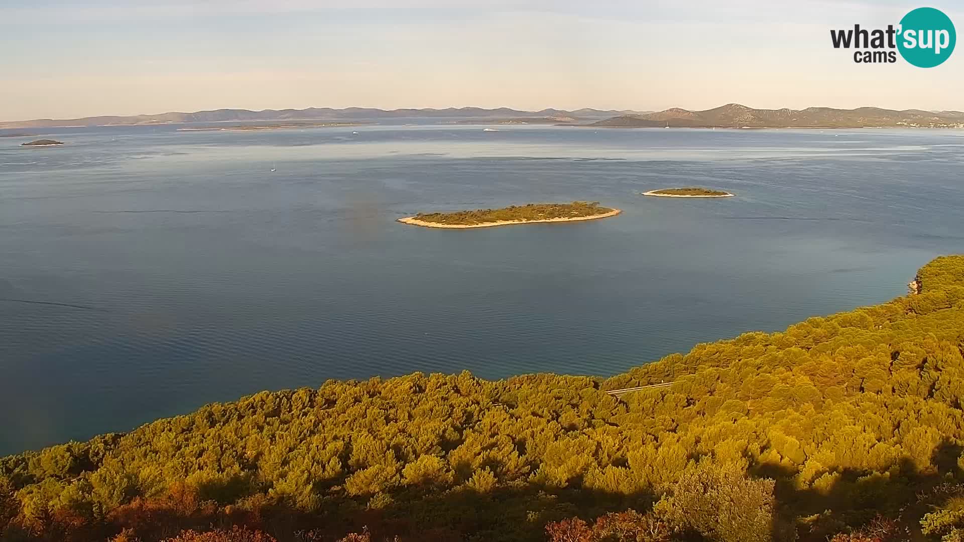 Spletna kamera Pakoštane – Drage – Kornati – Vransko Jezero