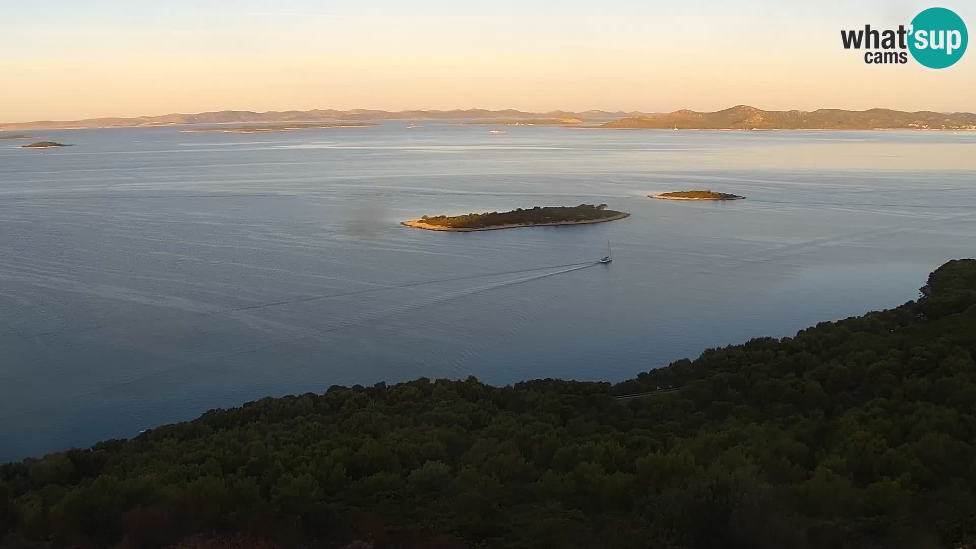 Spletna kamera Pakoštane – Drage – Kornati – Vransko Jezero
