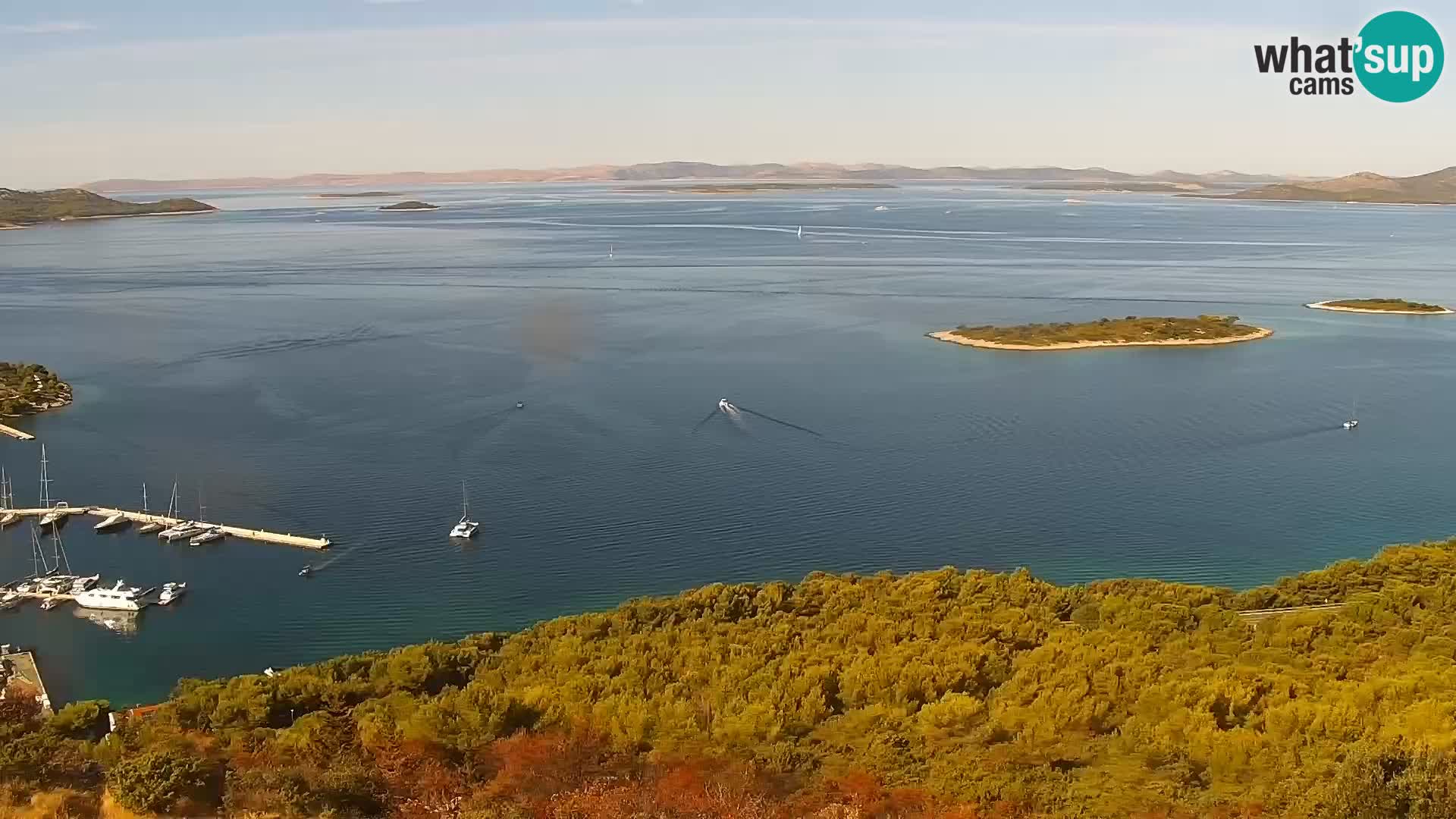 Spletna kamera Pakoštane – Drage – Kornati – Vransko Jezero