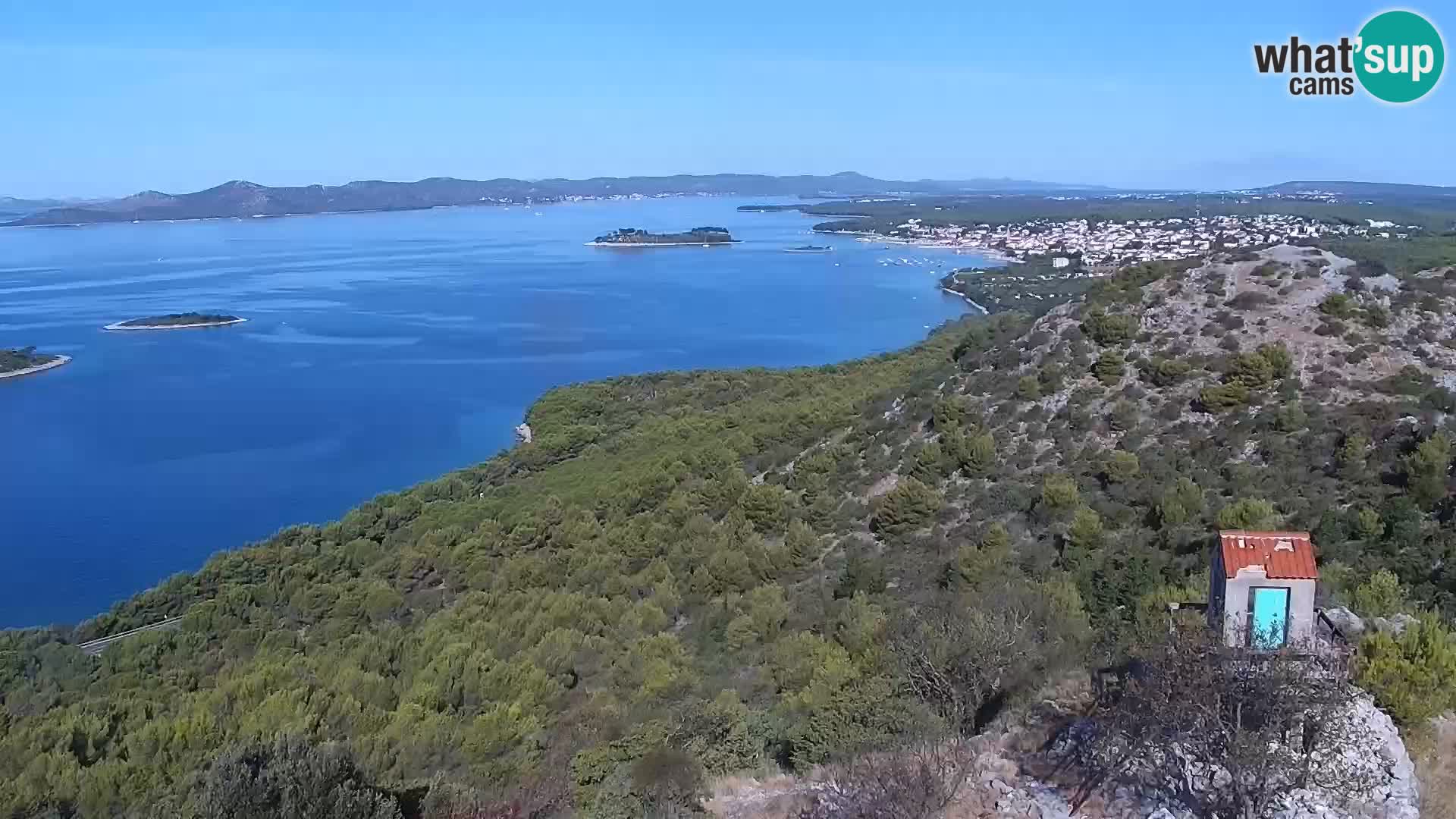 Spletna kamera Pakoštane – Drage – Kornati – Vransko Jezero