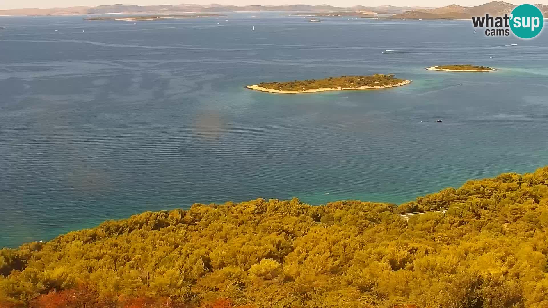Spletna kamera Pakoštane – Drage – Kornati – Vransko Jezero