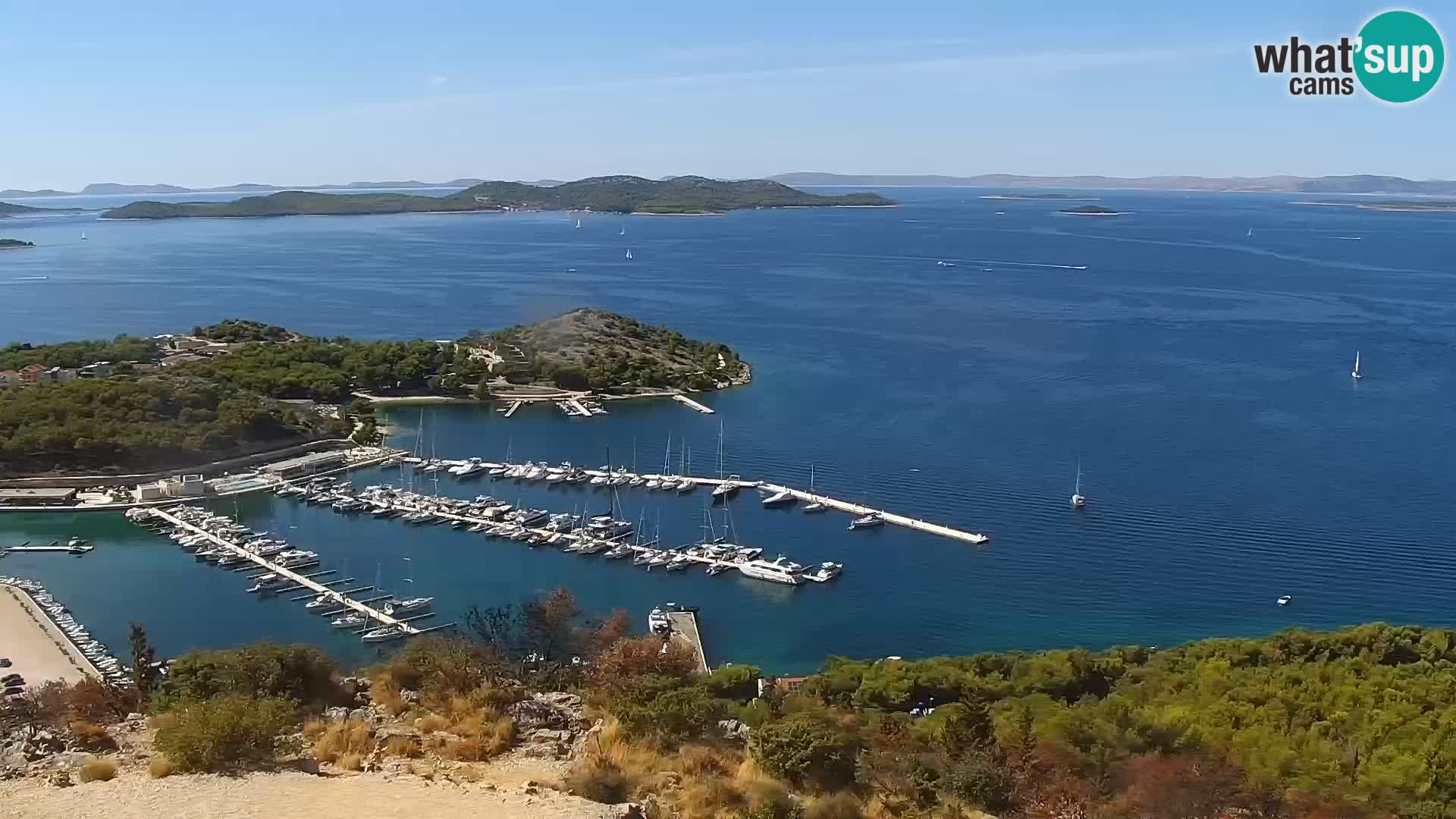 Spletna kamera Pakoštane – Drage – Kornati – Vransko Jezero