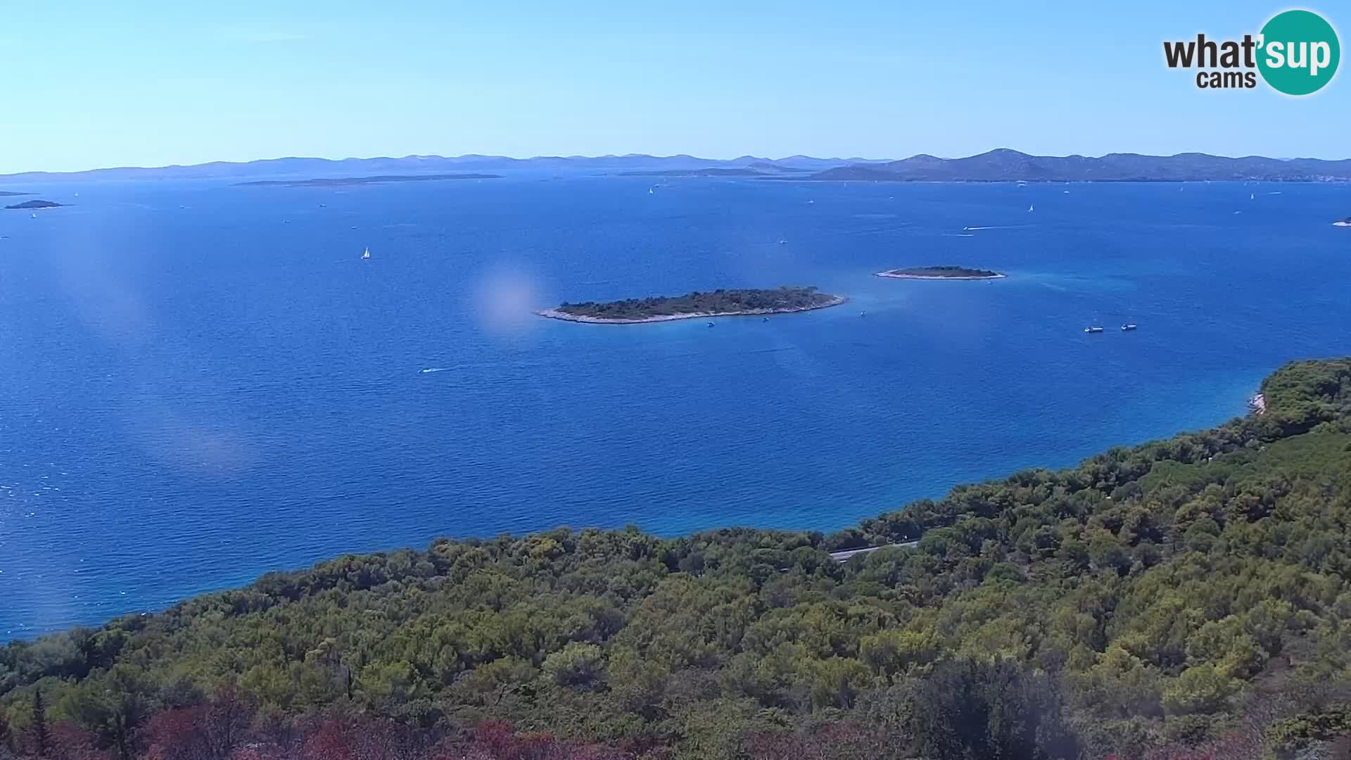 Spletna kamera Pakoštane – Drage – Kornati – Vransko Jezero