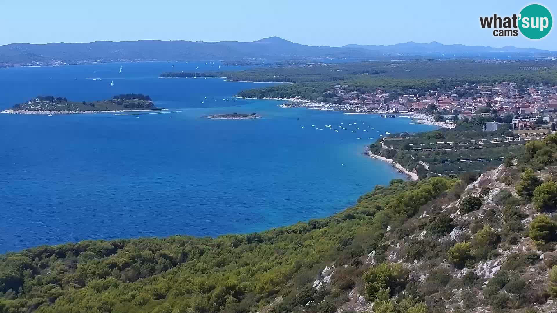 Spletna kamera Pakoštane – Drage – Kornati – Vransko Jezero