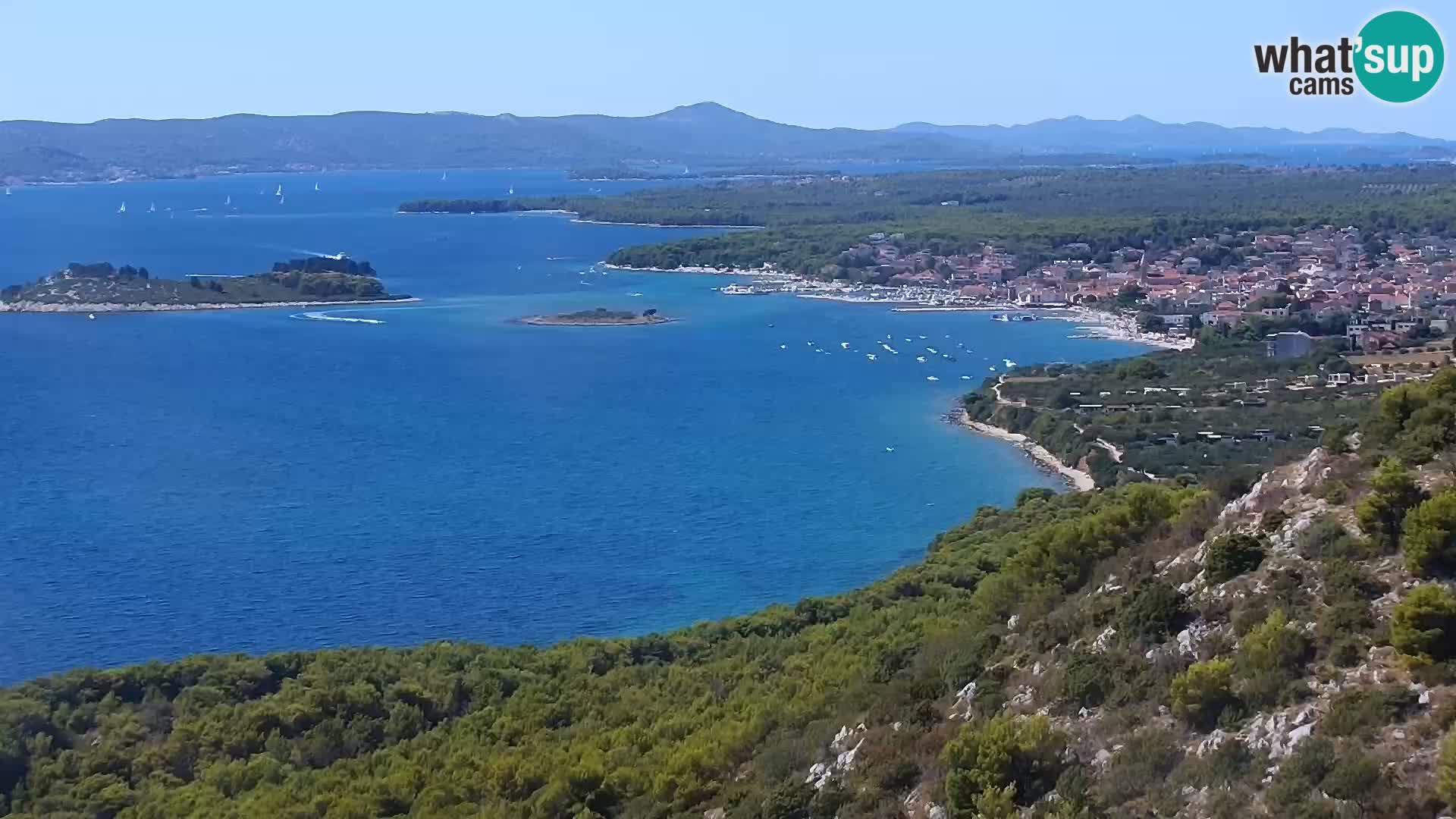 Spletna kamera Pakoštane – Drage – Kornati – Vransko Jezero