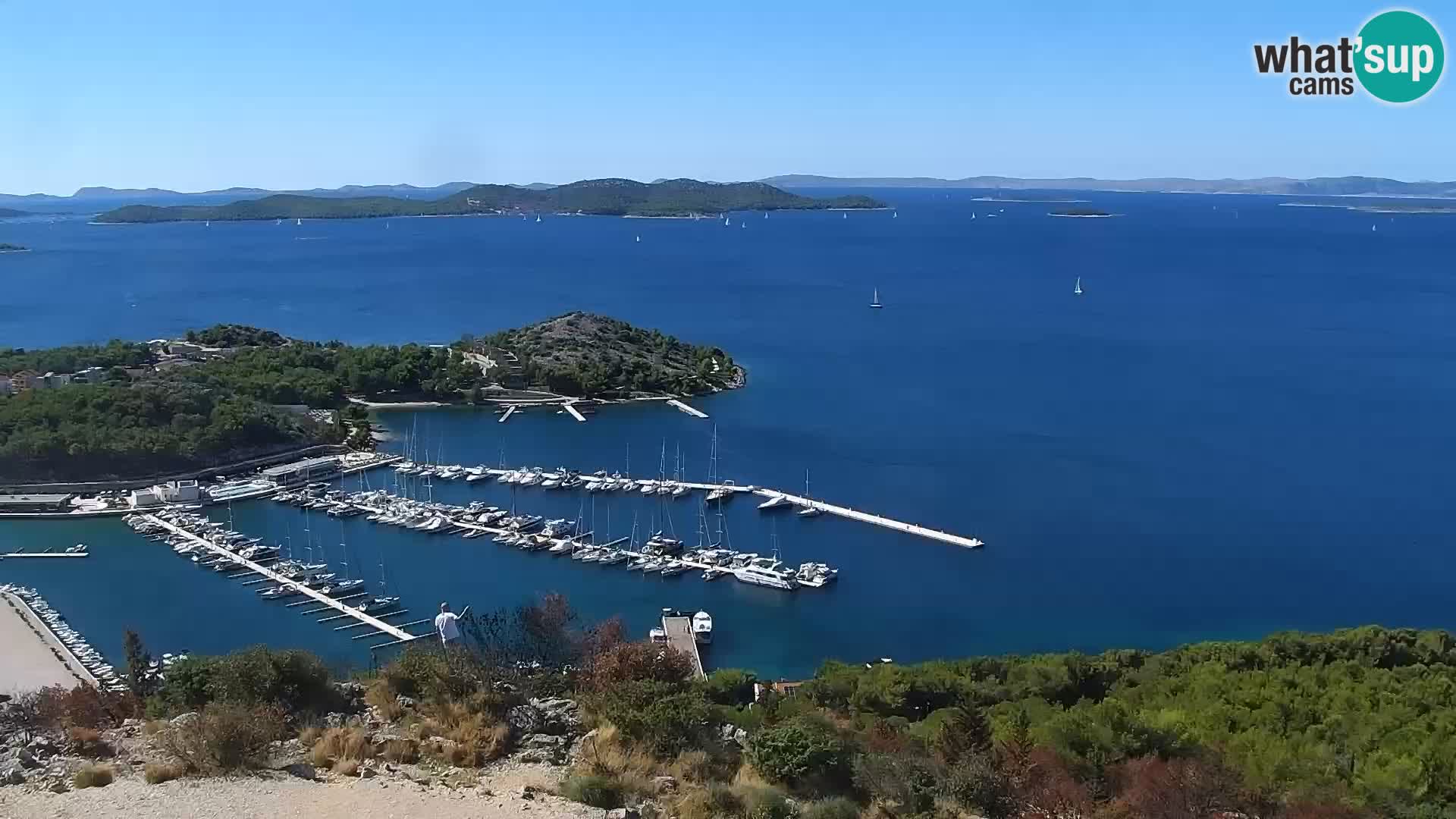 Spletna kamera Pakoštane – Drage – Kornati – Vransko Jezero