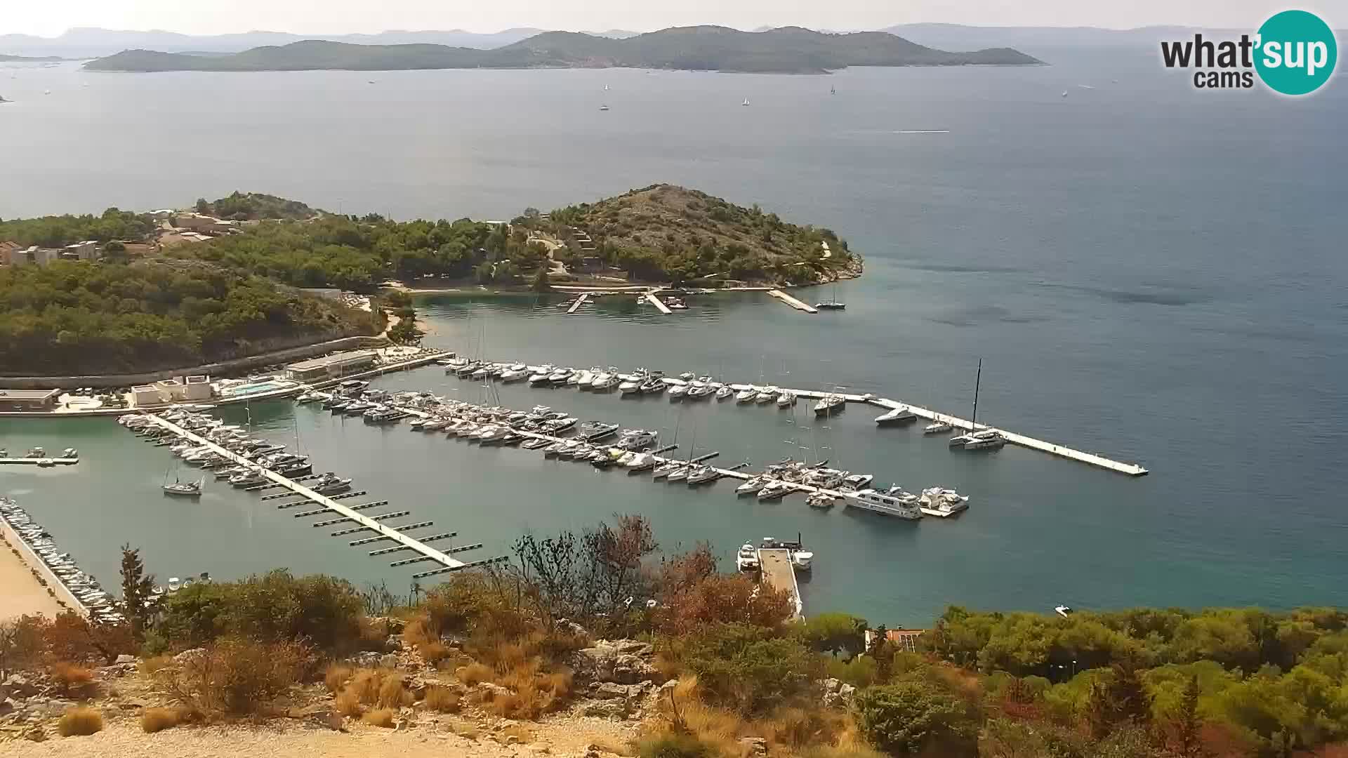 Spletna kamera Pakoštane – Drage – Kornati – Vransko Jezero