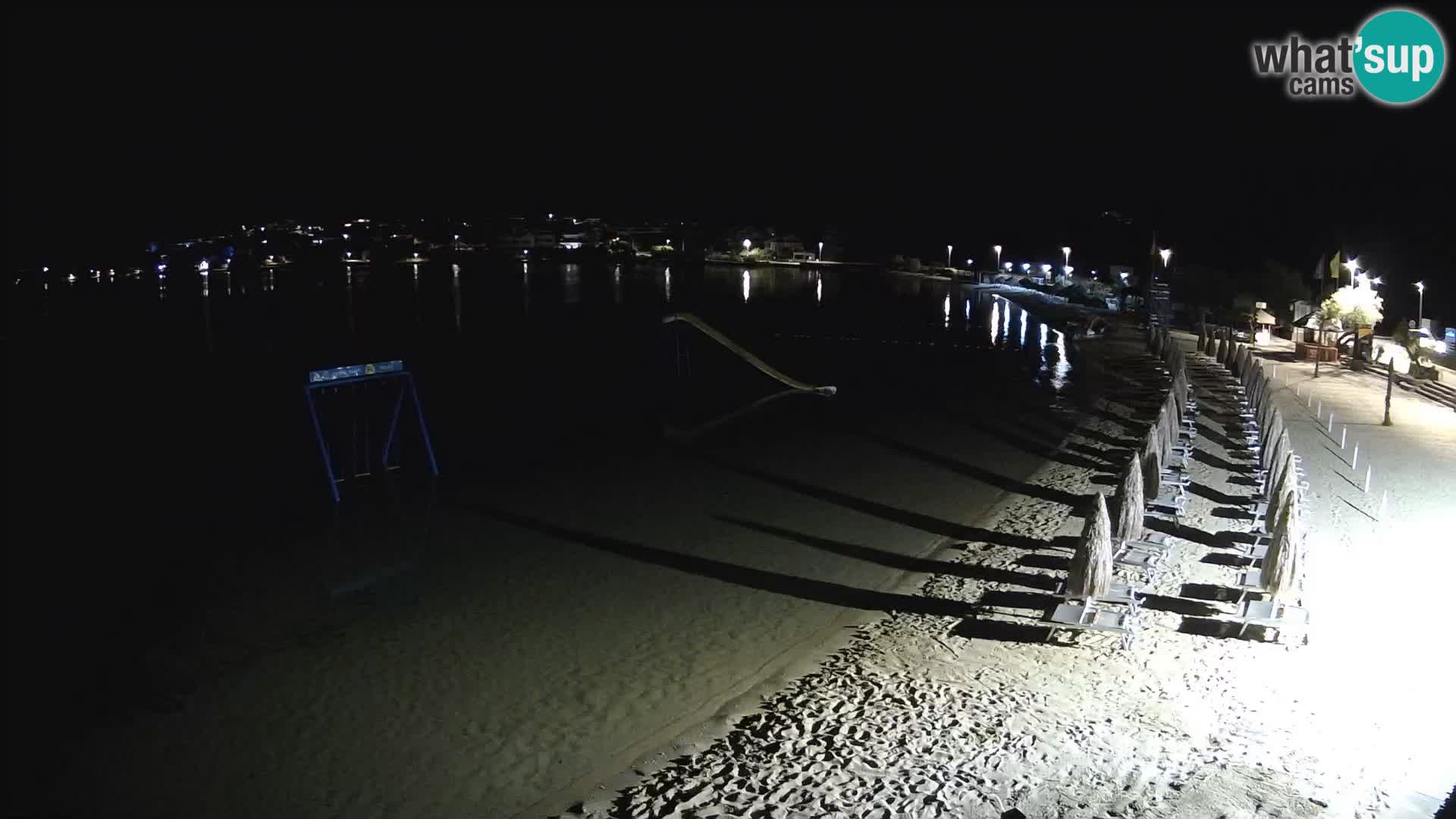 Kamera v zivo – Plaža Planjka – otok Pag