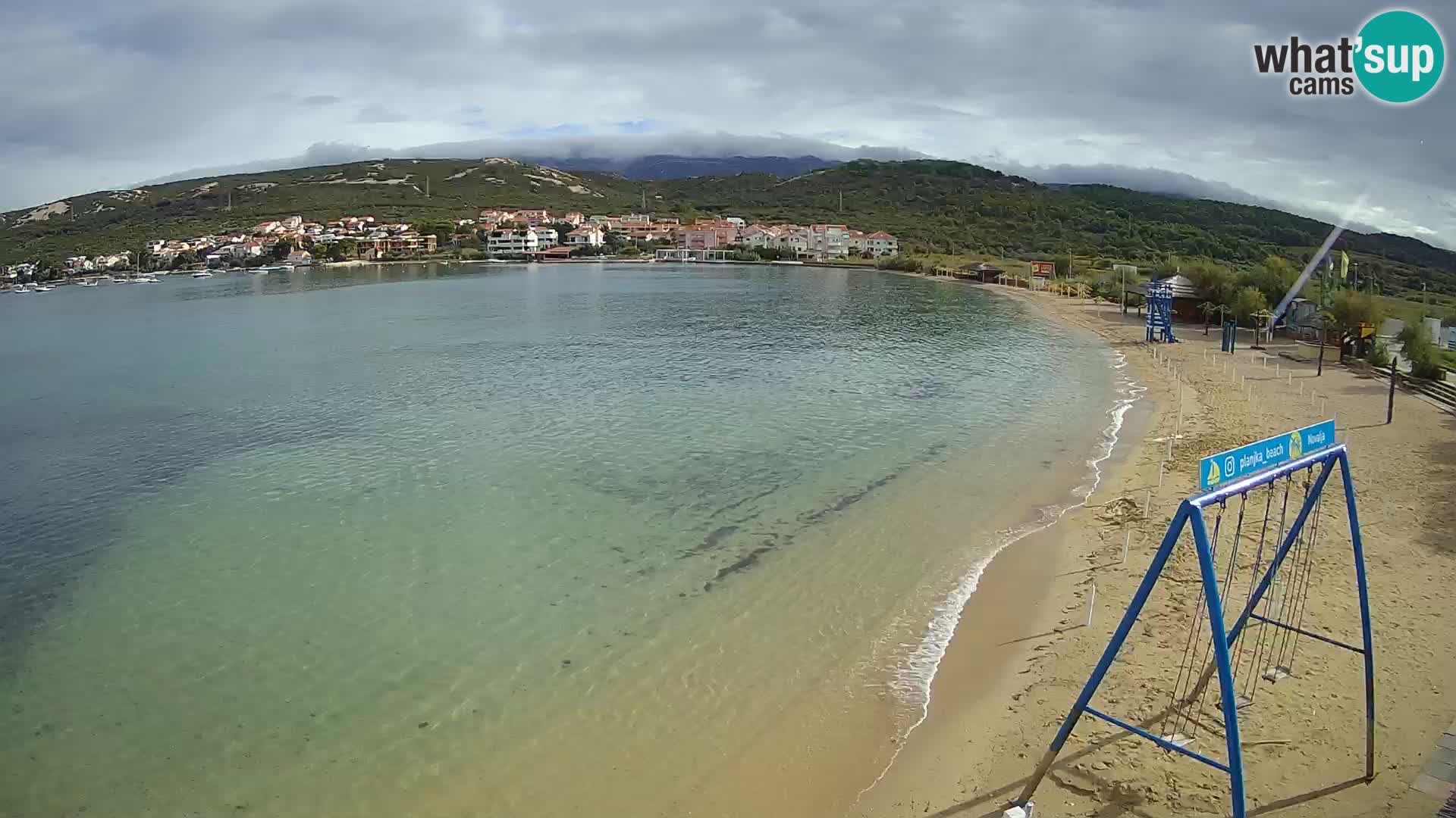 Kamera v zivo – Plaža Planjka – otok Pag