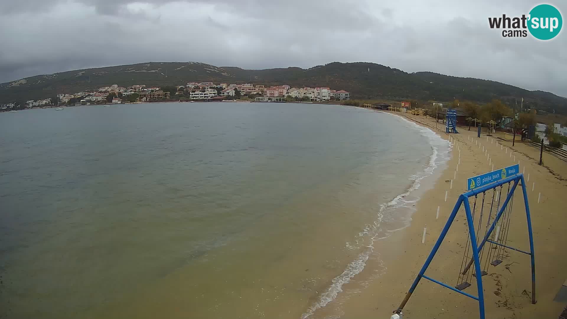 Kamera v zivo – Plaža Planjka – otok Pag