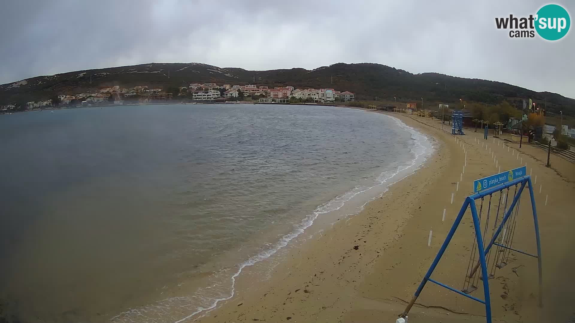 Kamera v zivo – Plaža Planjka – otok Pag