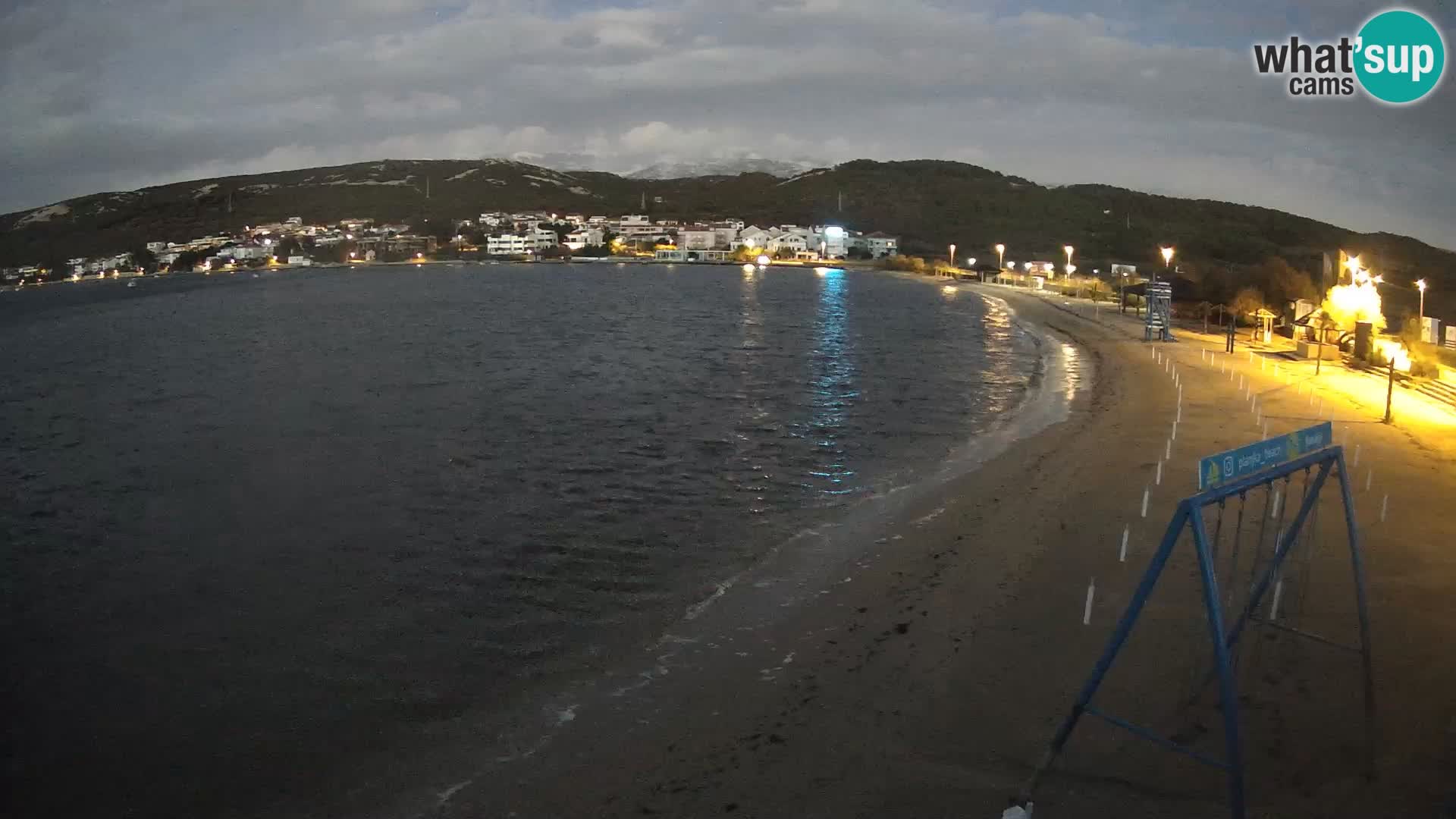 Kamera v zivo – Plaža Planjka – otok Pag