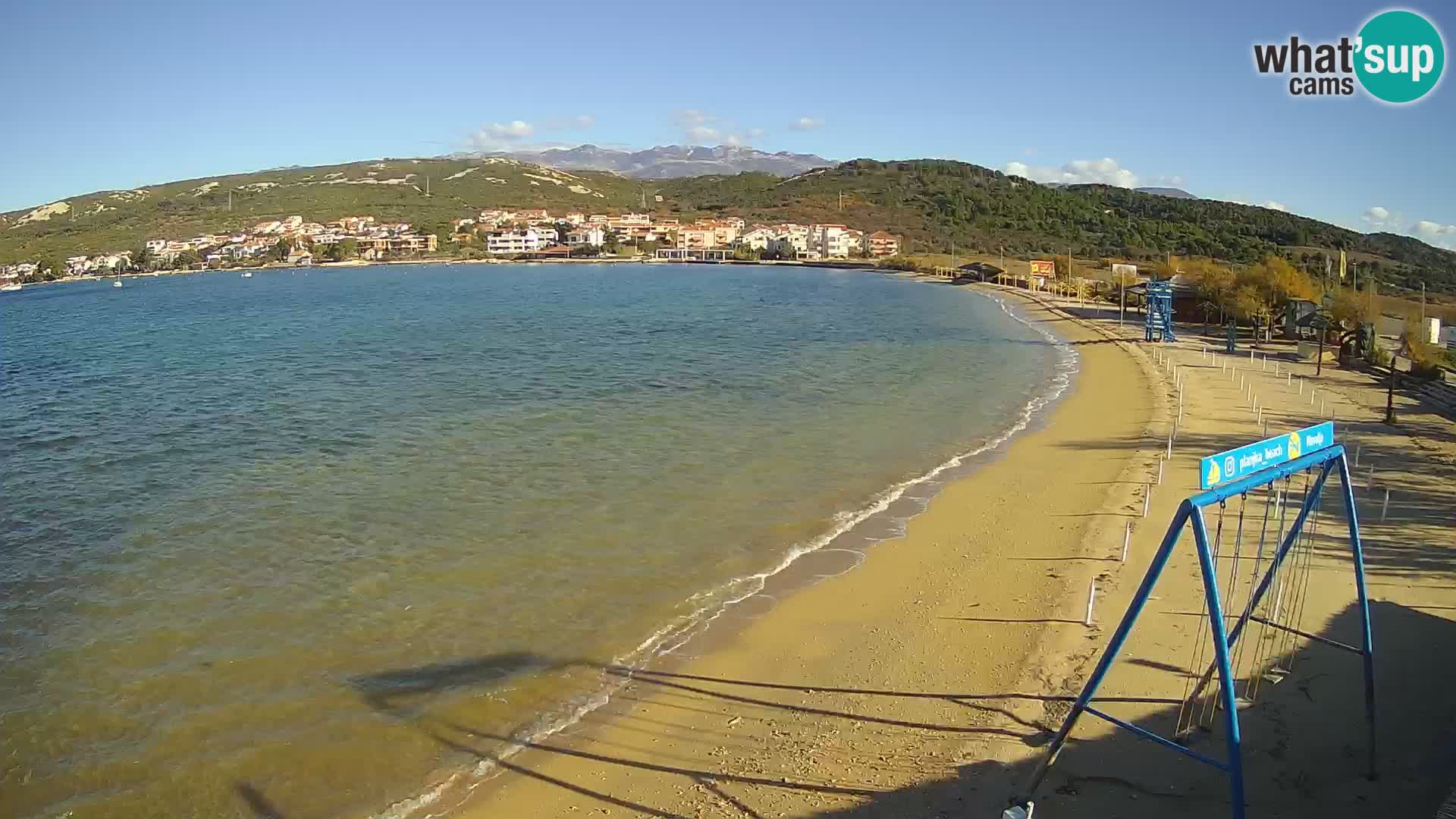 Kamera v zivo – Plaža Planjka – otok Pag