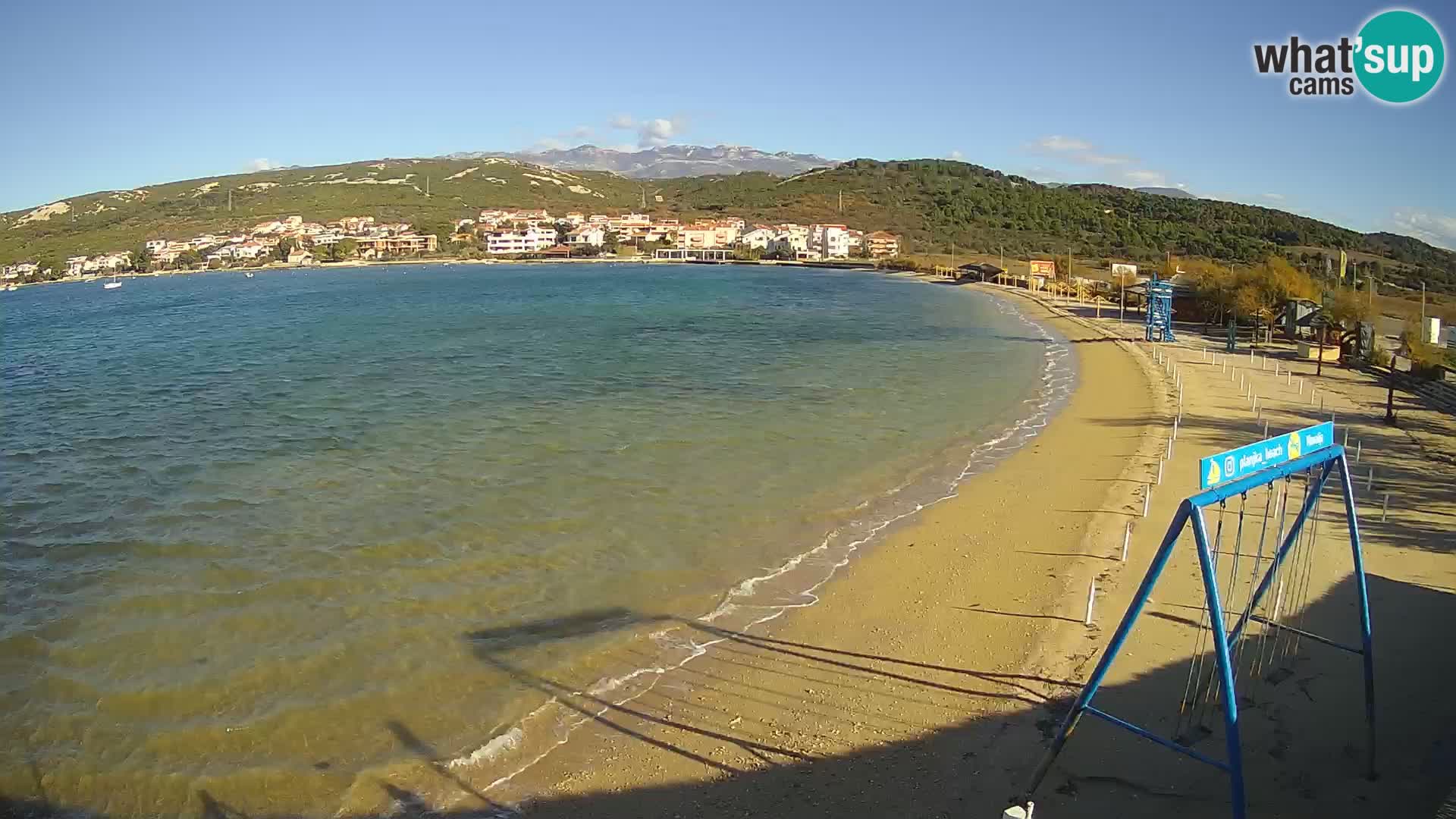 Kamera v zivo – Plaža Planjka – otok Pag