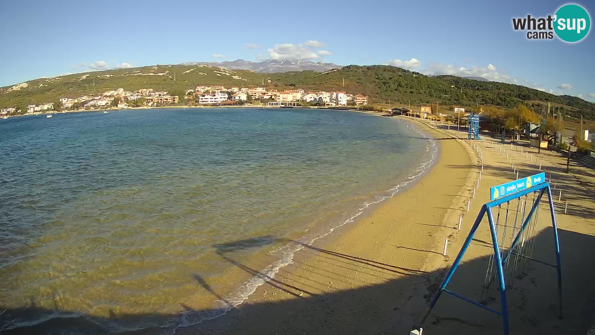 Kamera v zivo – Plaža Planjka – otok Pag