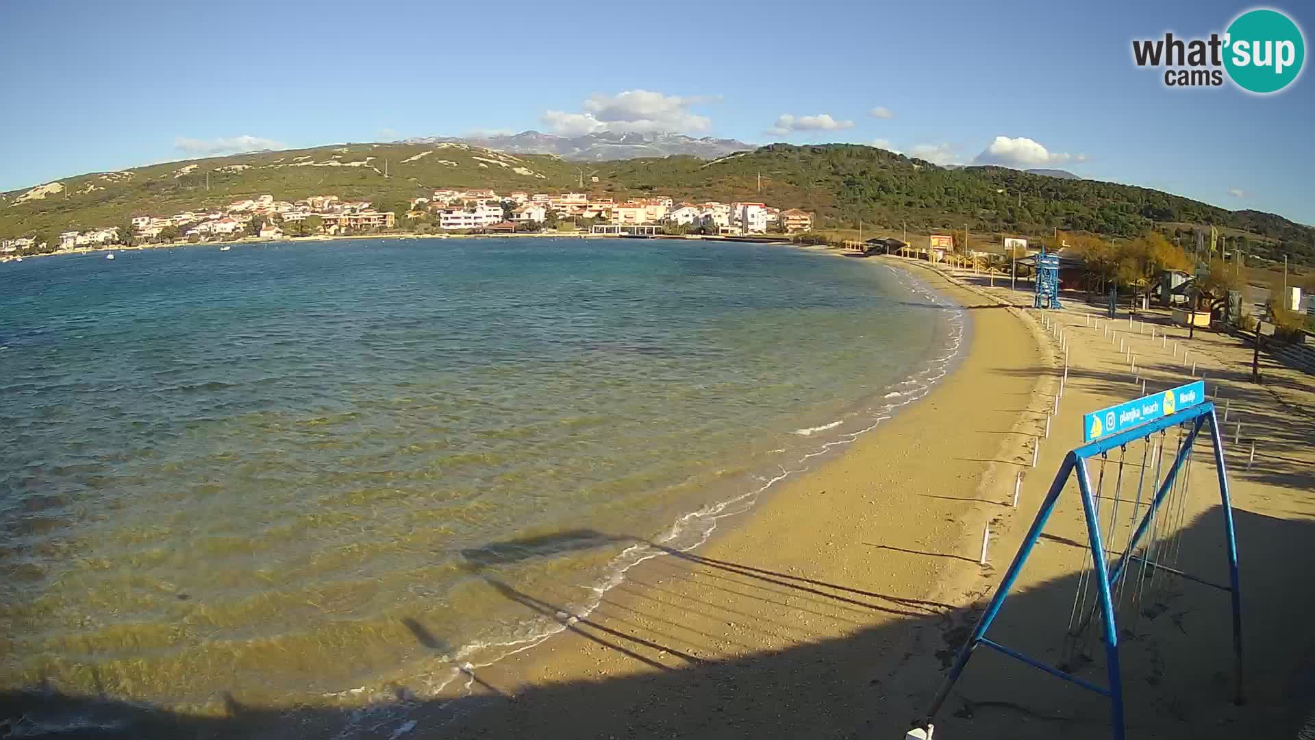 Kamera v zivo – Plaža Planjka – otok Pag