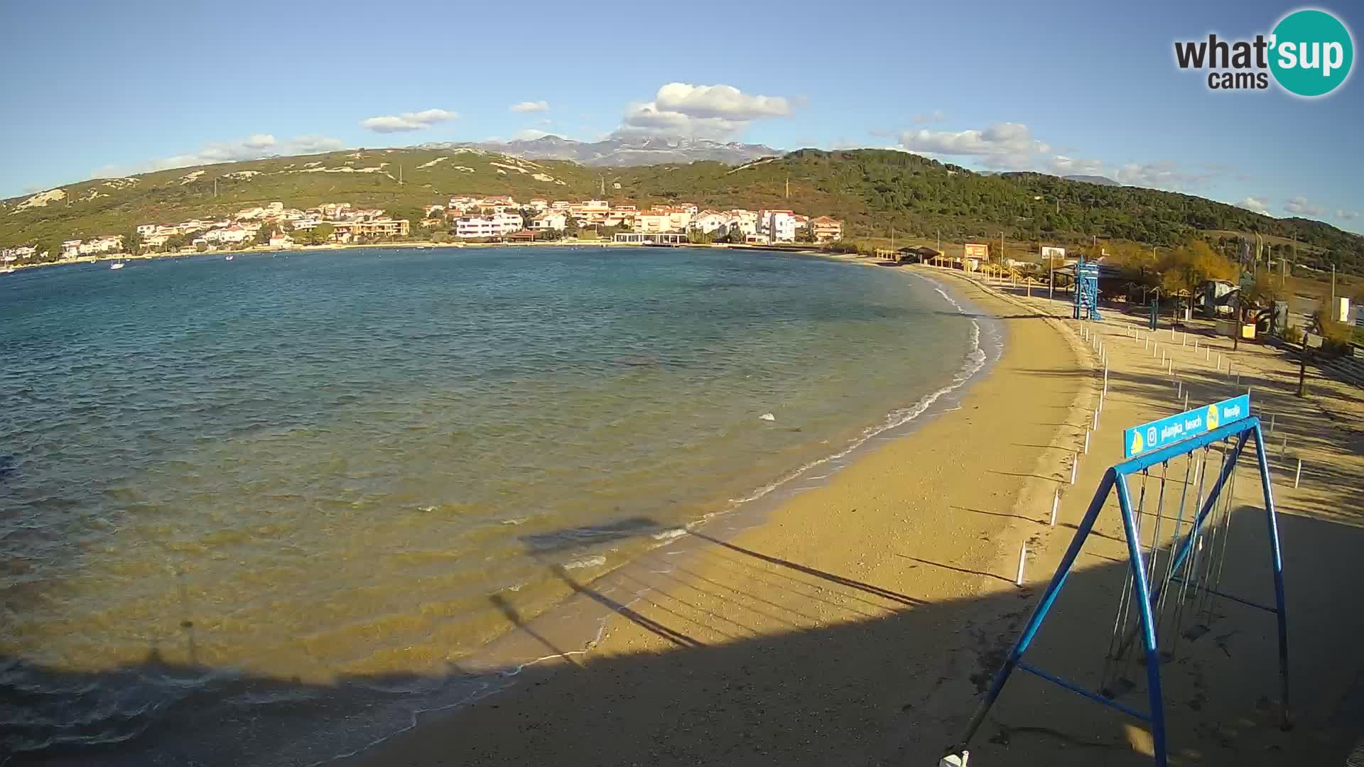 Kamera v zivo – Plaža Planjka – otok Pag