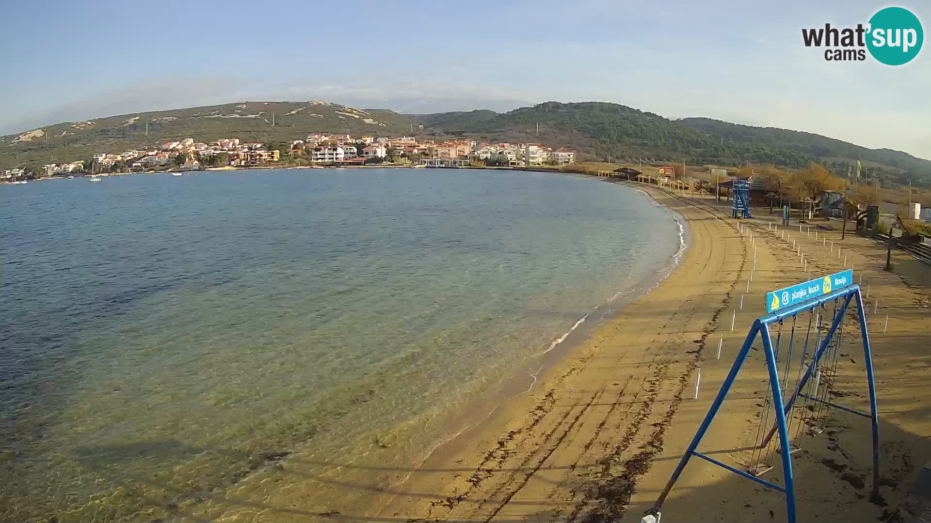 Kamera v zivo – Plaža Planjka – otok Pag