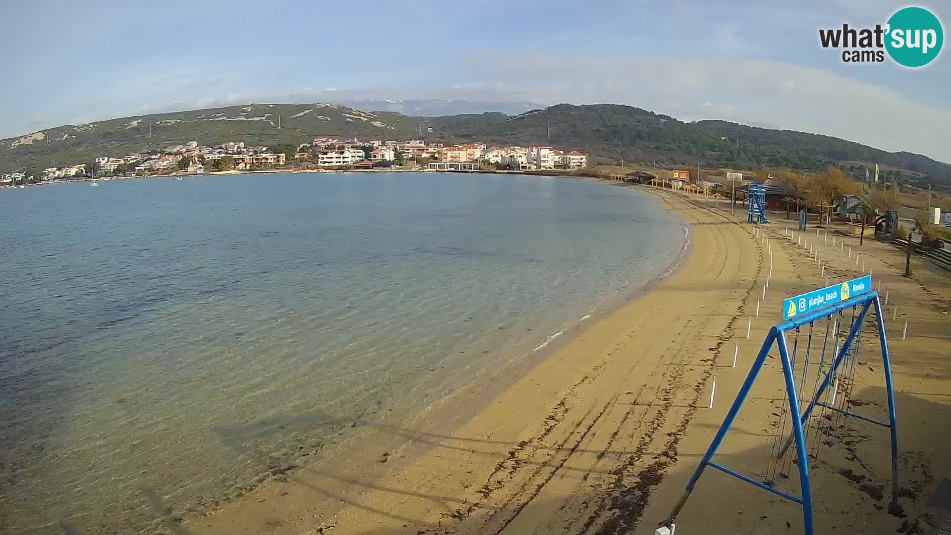 Web kamera – Plaža Planjka – otok Pag