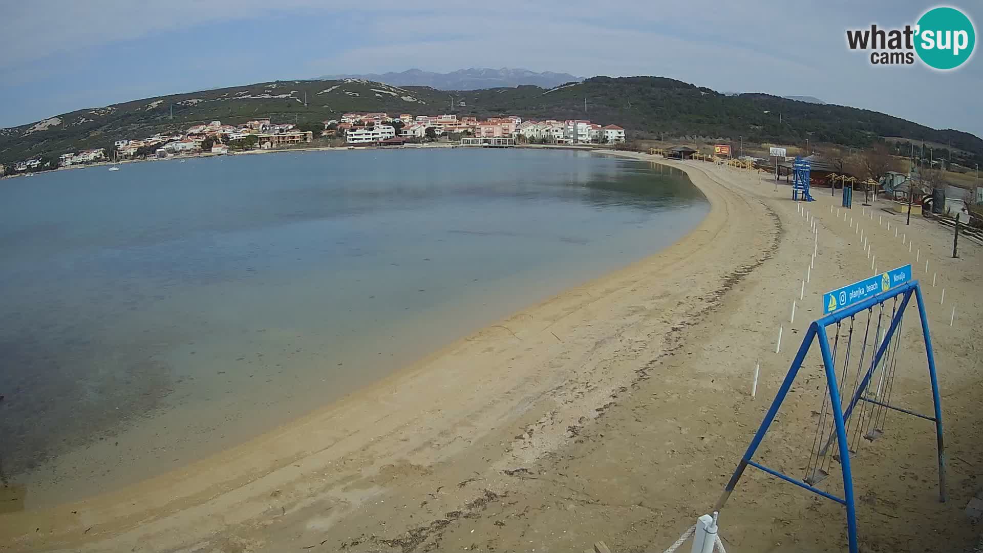 Kamera v zivo – Plaža Planjka – otok Pag