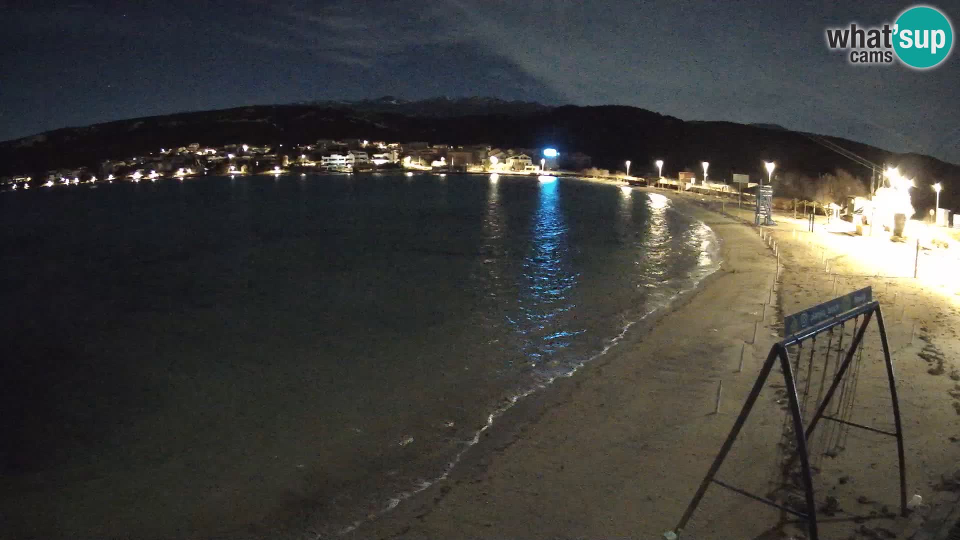 Webcam live – Planjka beach – Pag Island