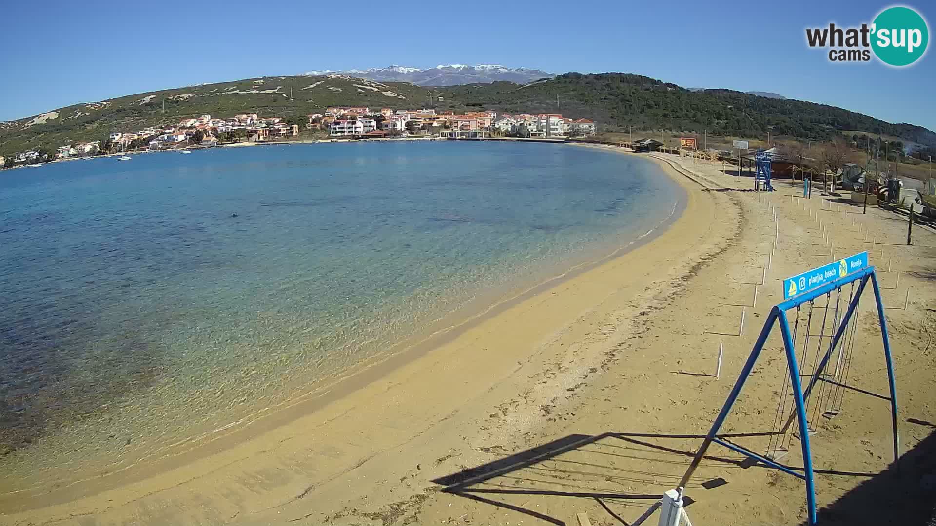 Web kamera – Plaža Planjka – otok Pag