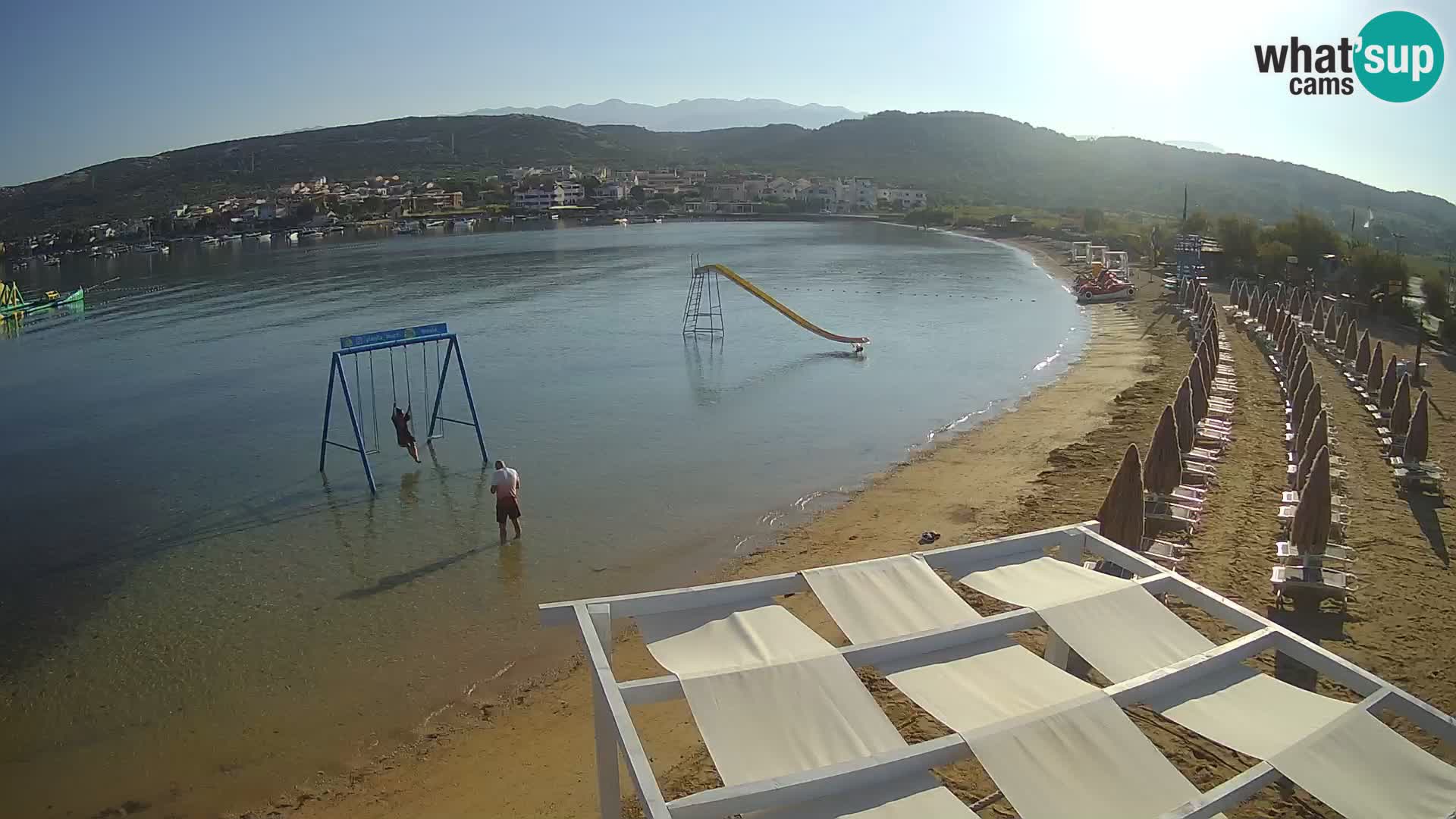 Kamera v zivo – Plaža Planjka – otok Pag