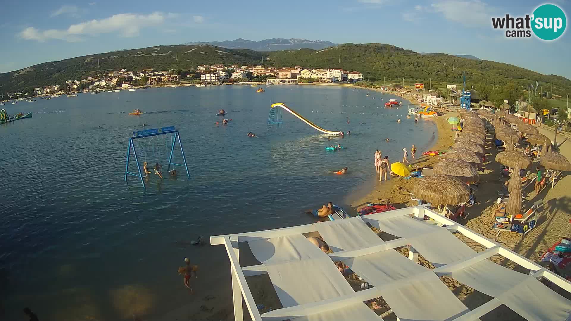 Kamera v zivo – Plaža Planjka – otok Pag