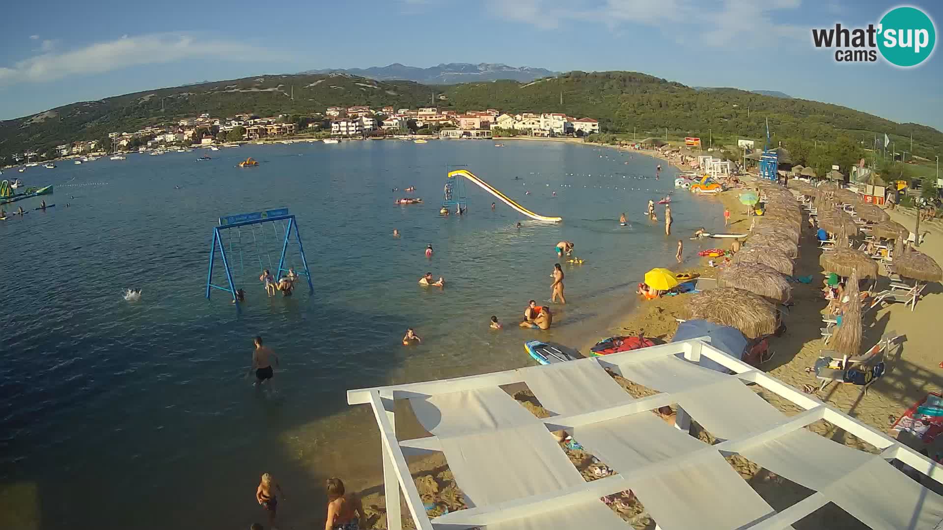 Kamera v zivo – Plaža Planjka – otok Pag