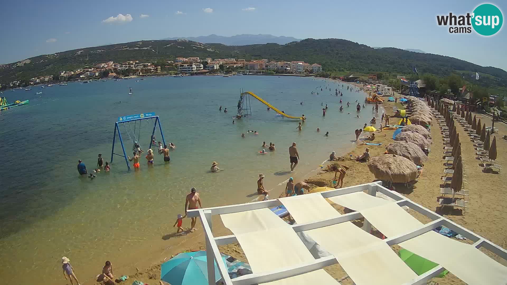 Kamera v zivo – Plaža Planjka – otok Pag