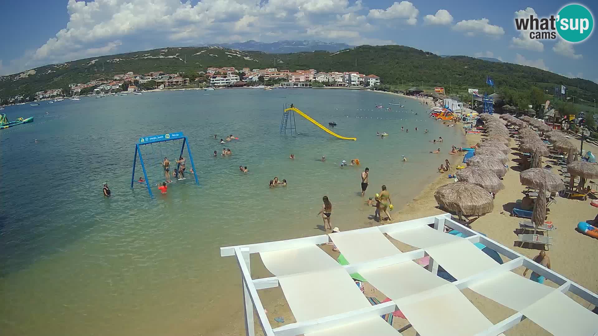Kamera v zivo – Plaža Planjka – otok Pag