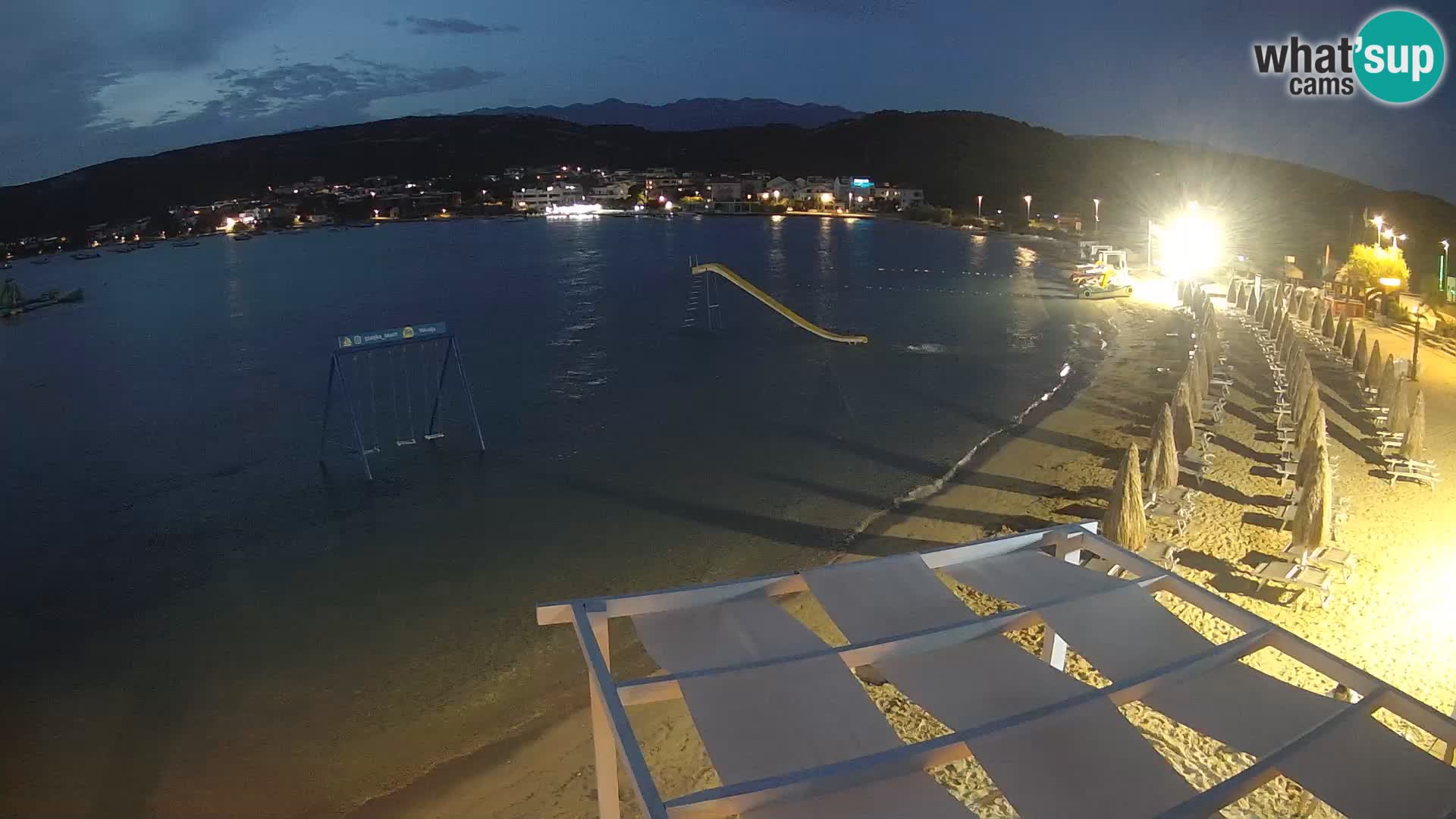 Webcam live – Planjka beach – Pag Island