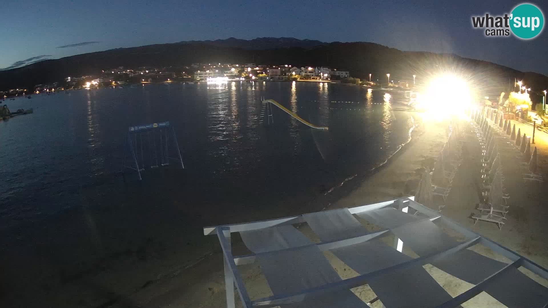 Kamera v zivo – Plaža Planjka – otok Pag