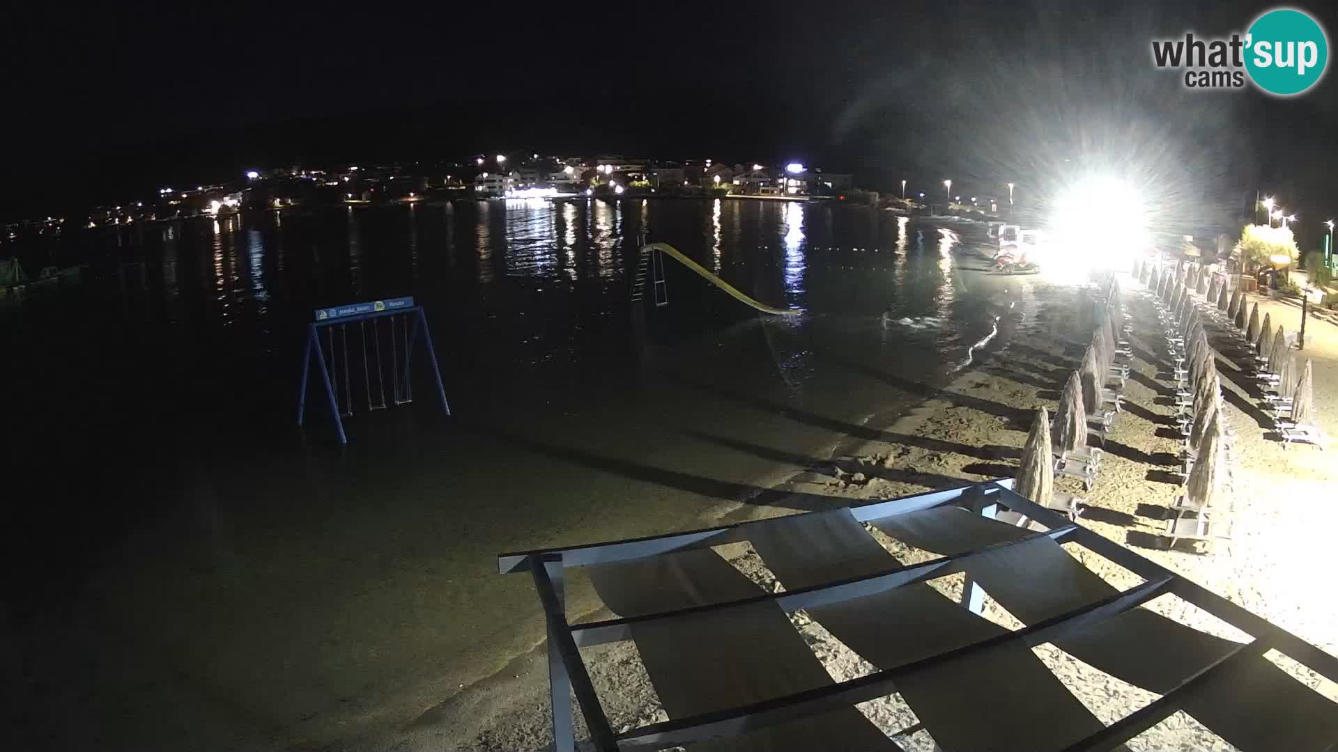 Kamera v zivo – Plaža Planjka – otok Pag