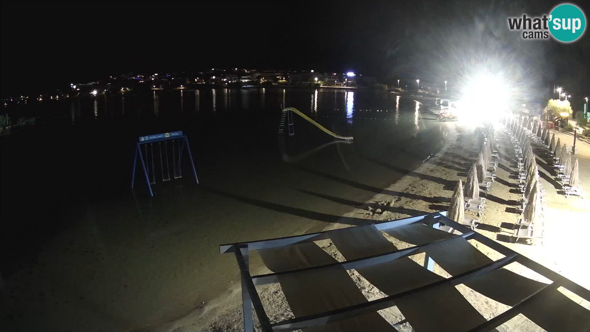 Kamera v zivo – Plaža Planjka – otok Pag
