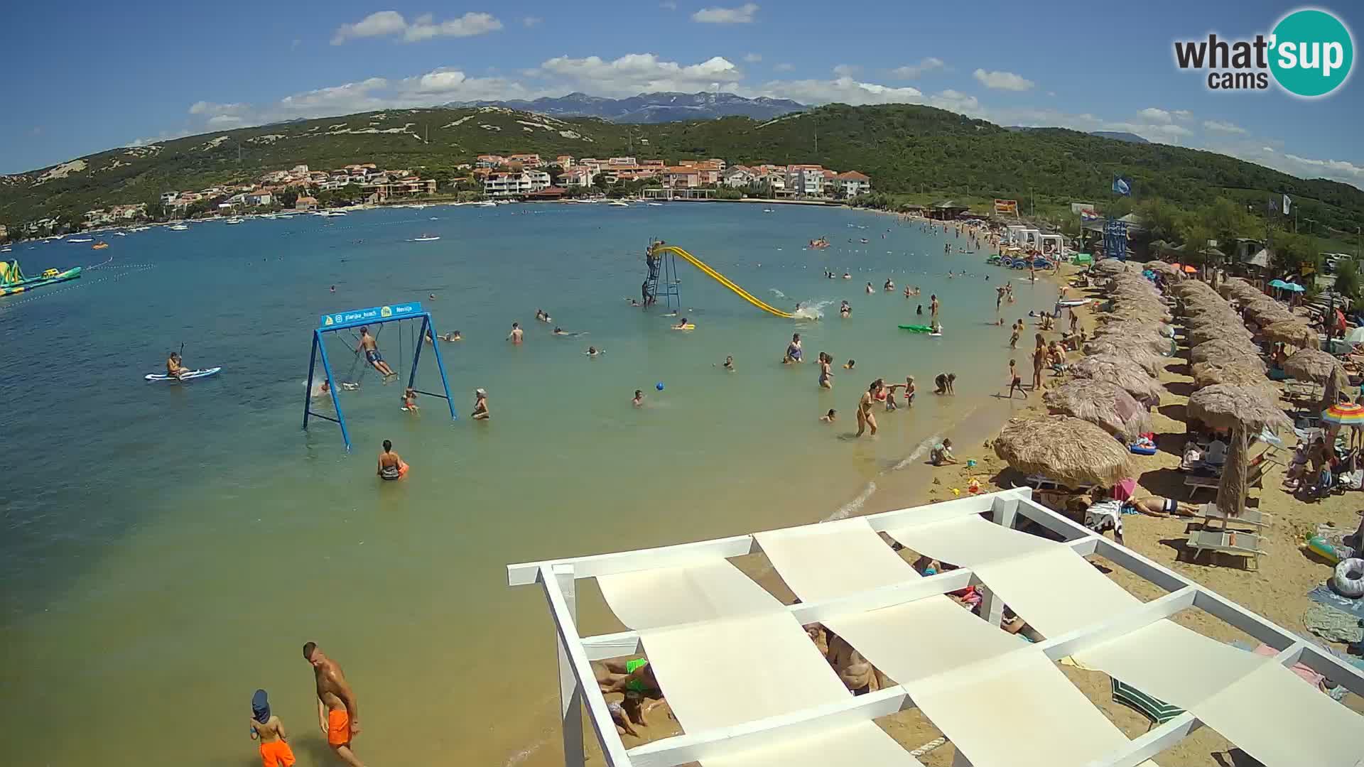 Kamera v zivo – Plaža Planjka – otok Pag