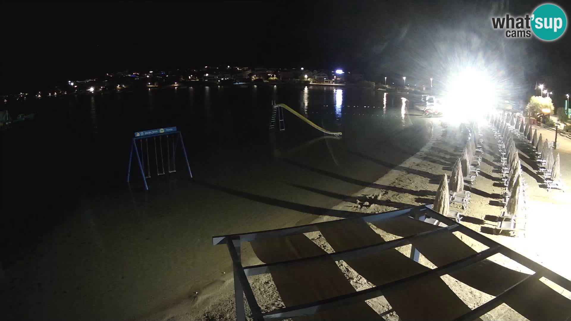 Kamera v zivo – Plaža Planjka – otok Pag