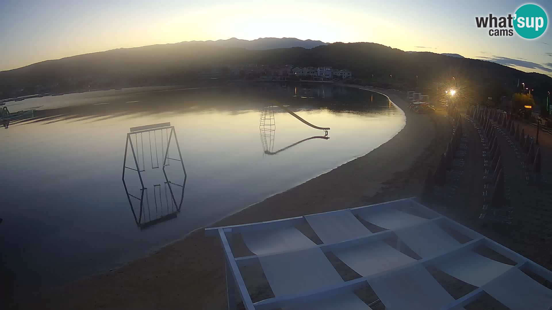 Kamera v zivo – Plaža Planjka – otok Pag