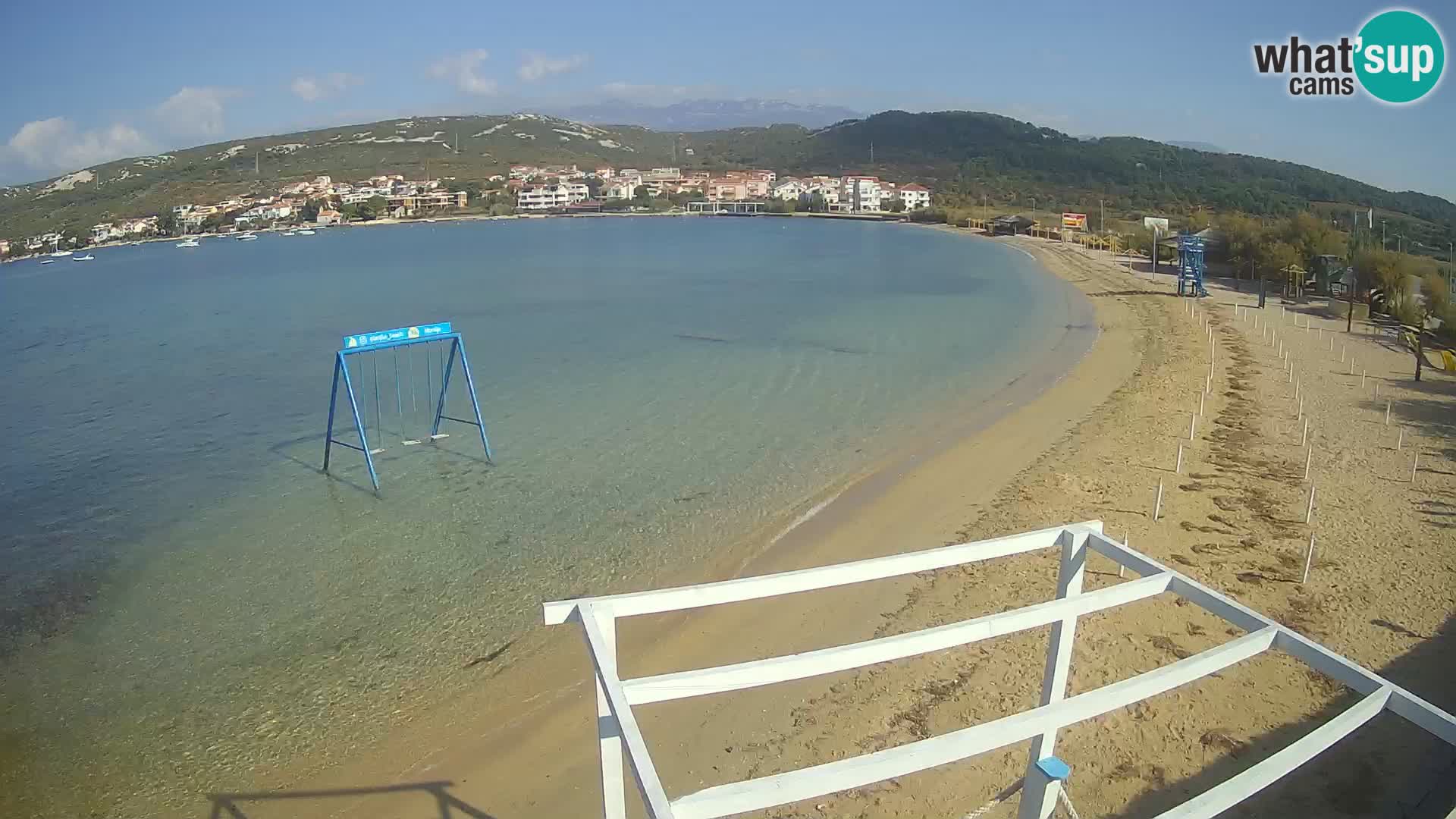 Kamera v zivo – Plaža Planjka – otok Pag