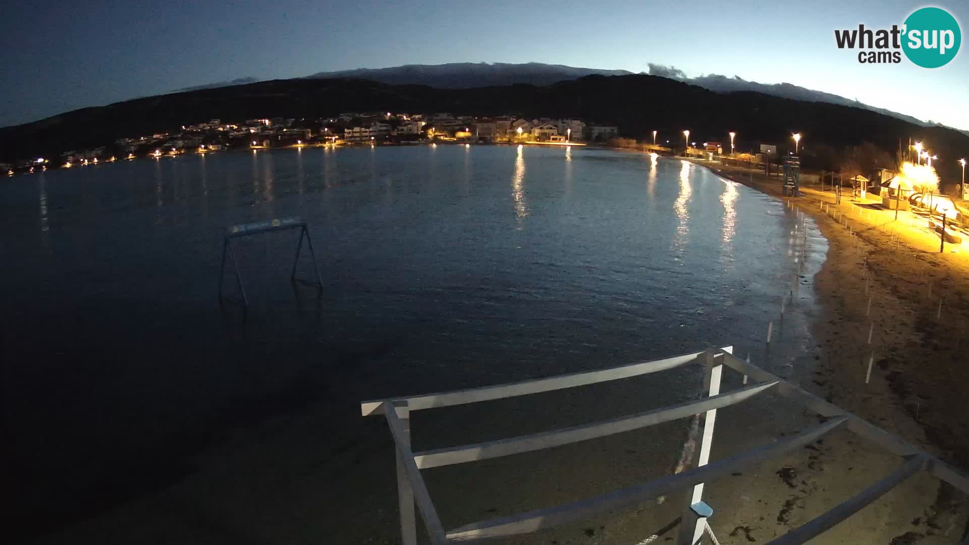 Webcam Live – Spiaggia Planjka isola di Pag
