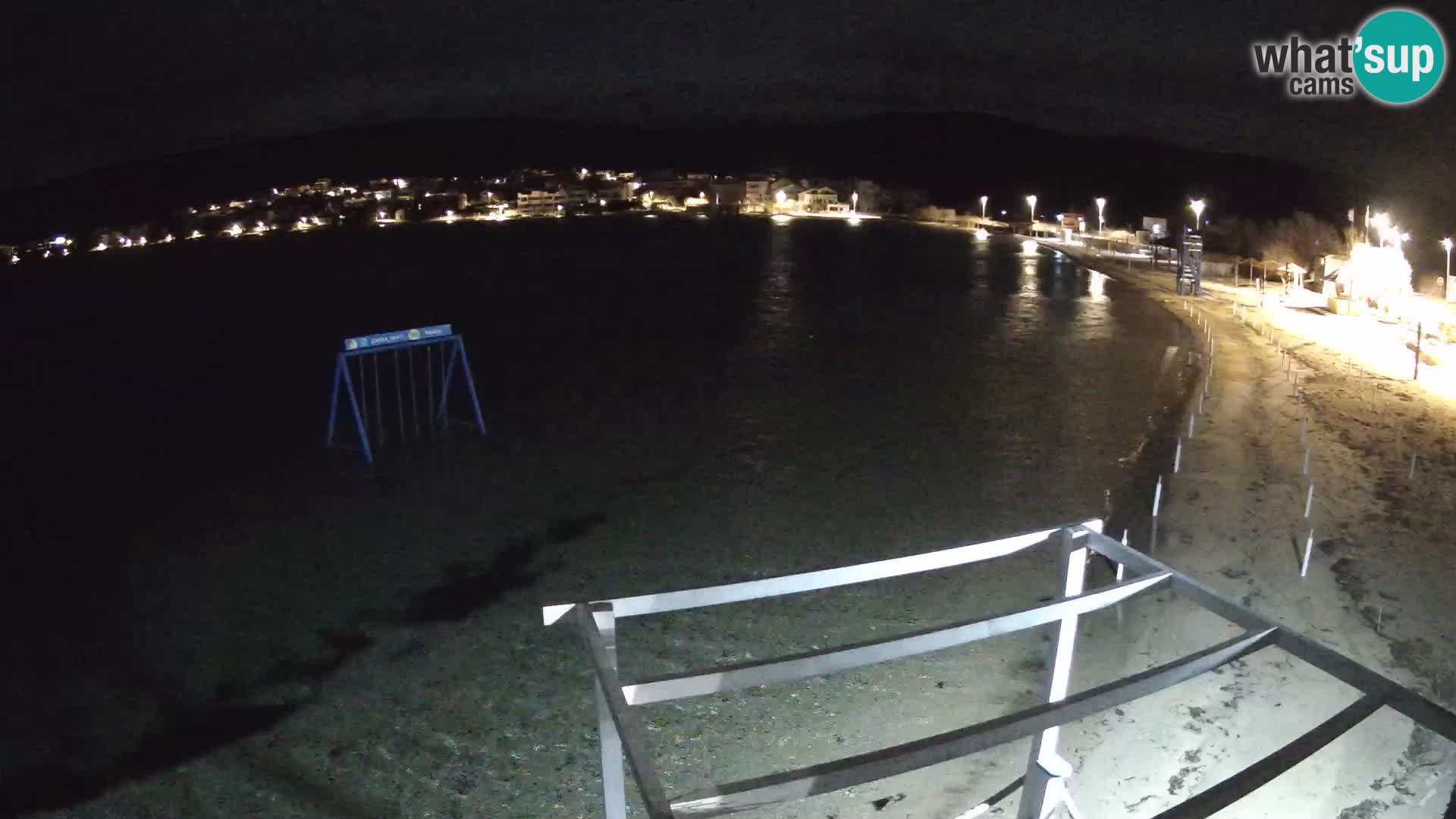 Web kamera – Plaža Planjka – otok Pag