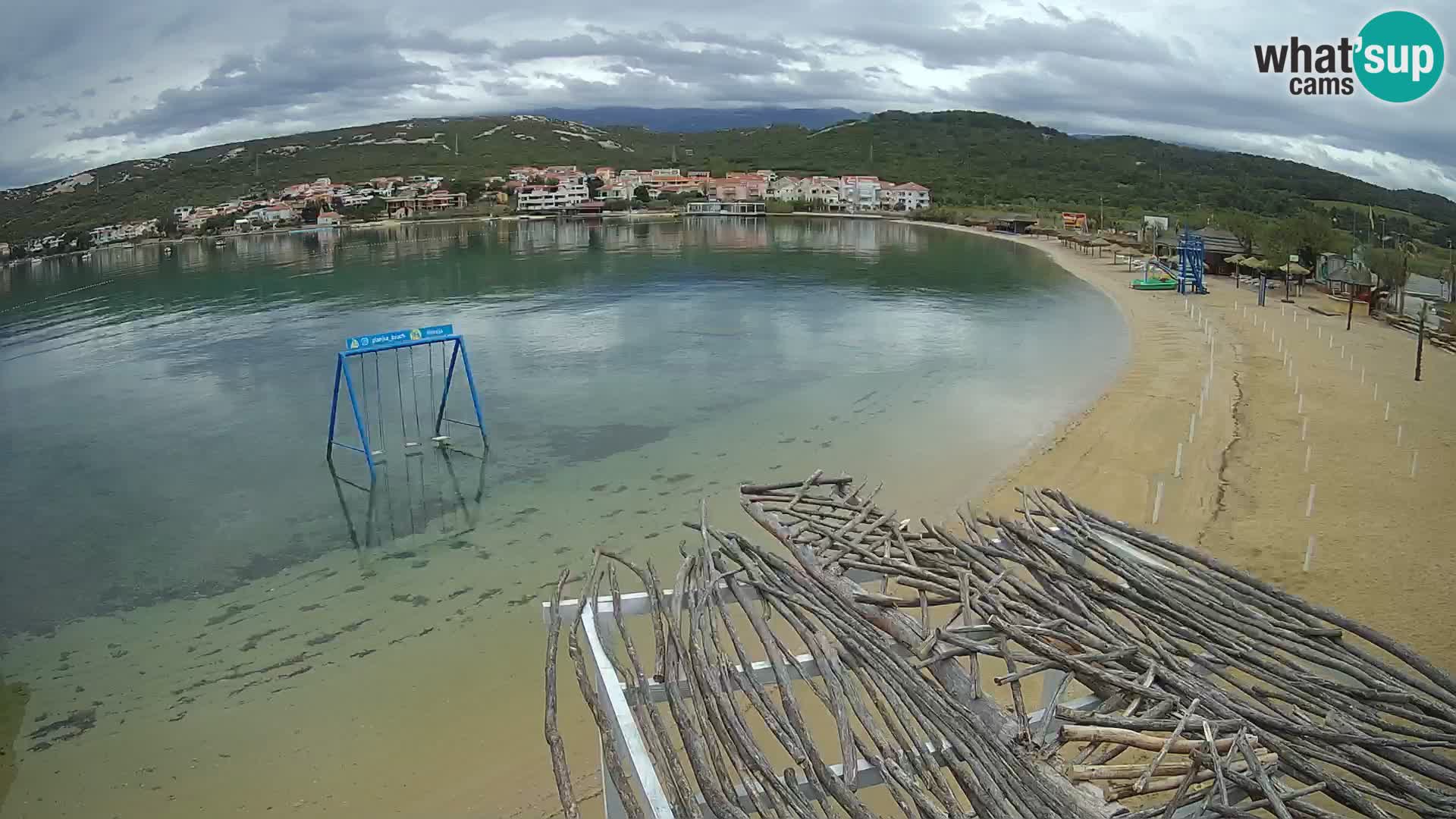 Kamera v zivo – Plaža Planjka – otok Pag