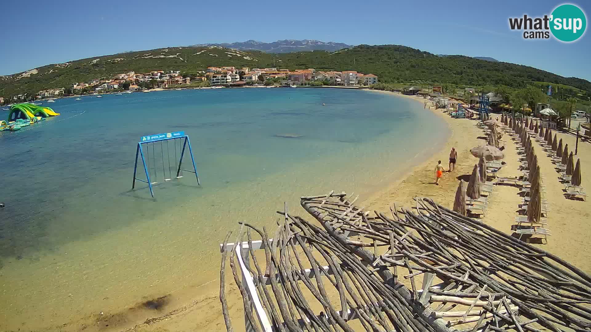 Webcam live – Planjka beach – Pag Island